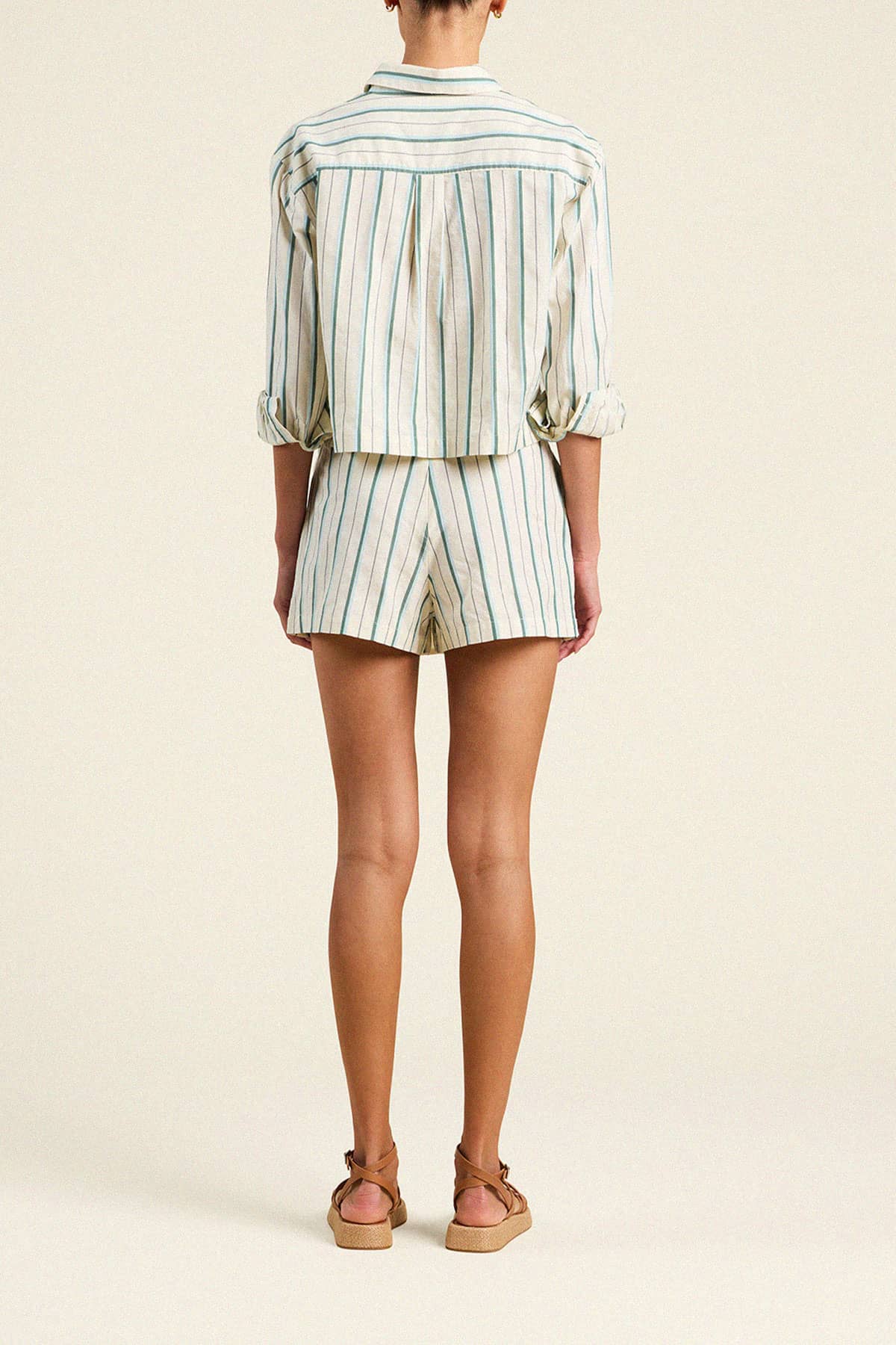 Gracia Skort Verde Stripes