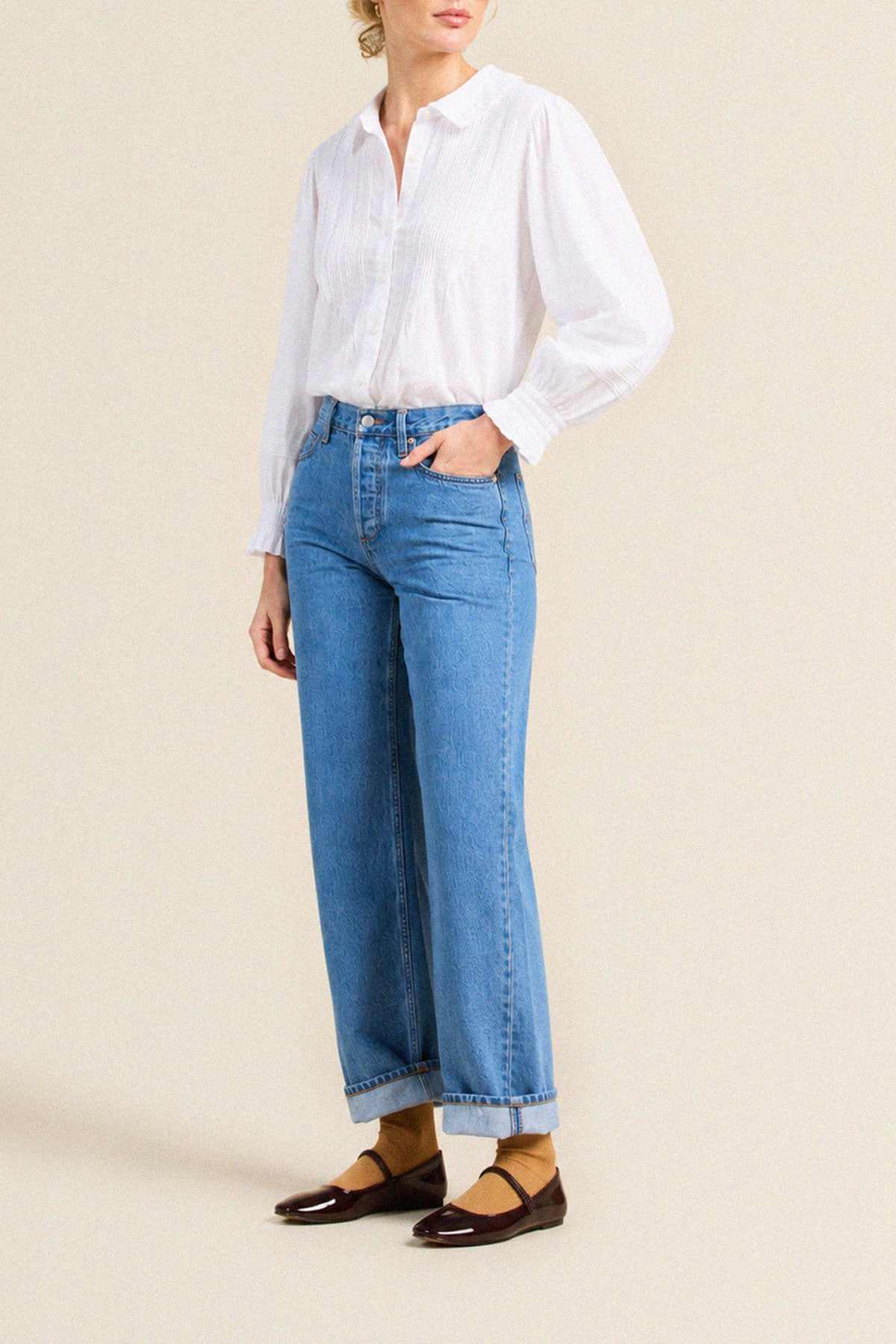 Trovata Francesca blouse in White, cotton — view 3