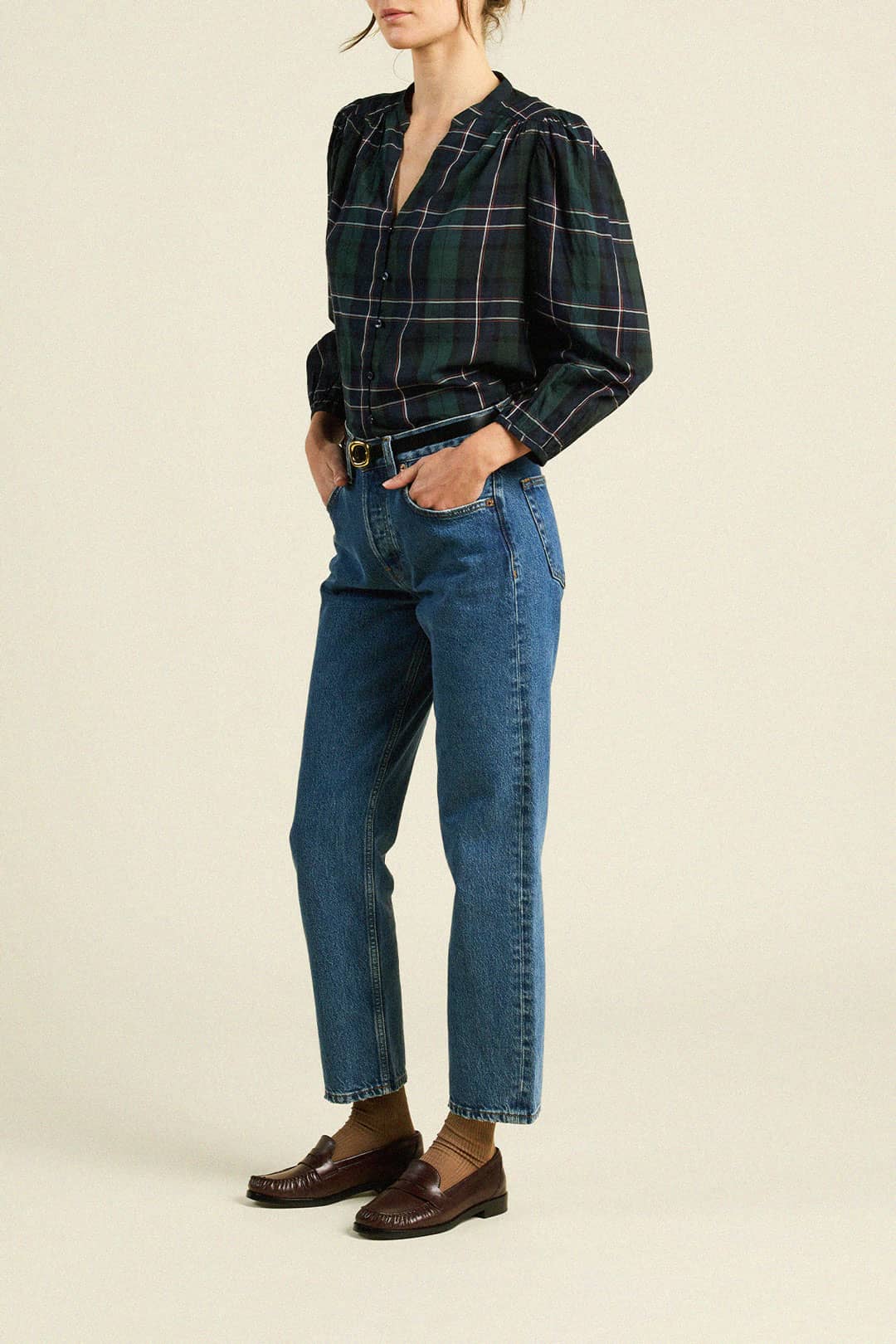 Maisey Blouse Windsor Plaid