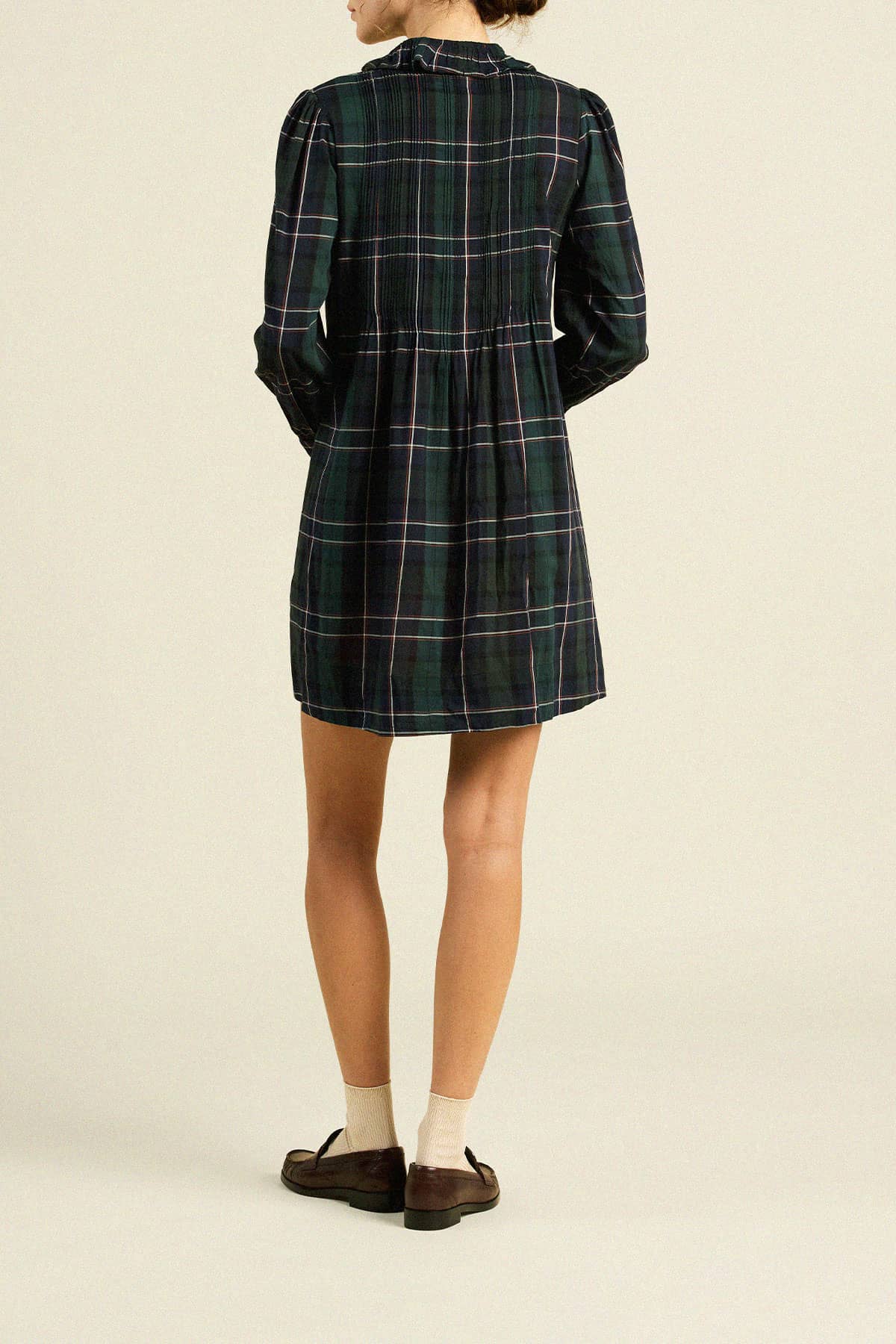 Olive Dress Windsor Plaid