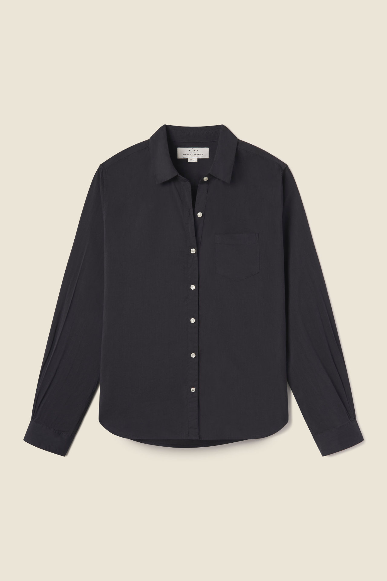 Grace Classic Shirt Black Poplin