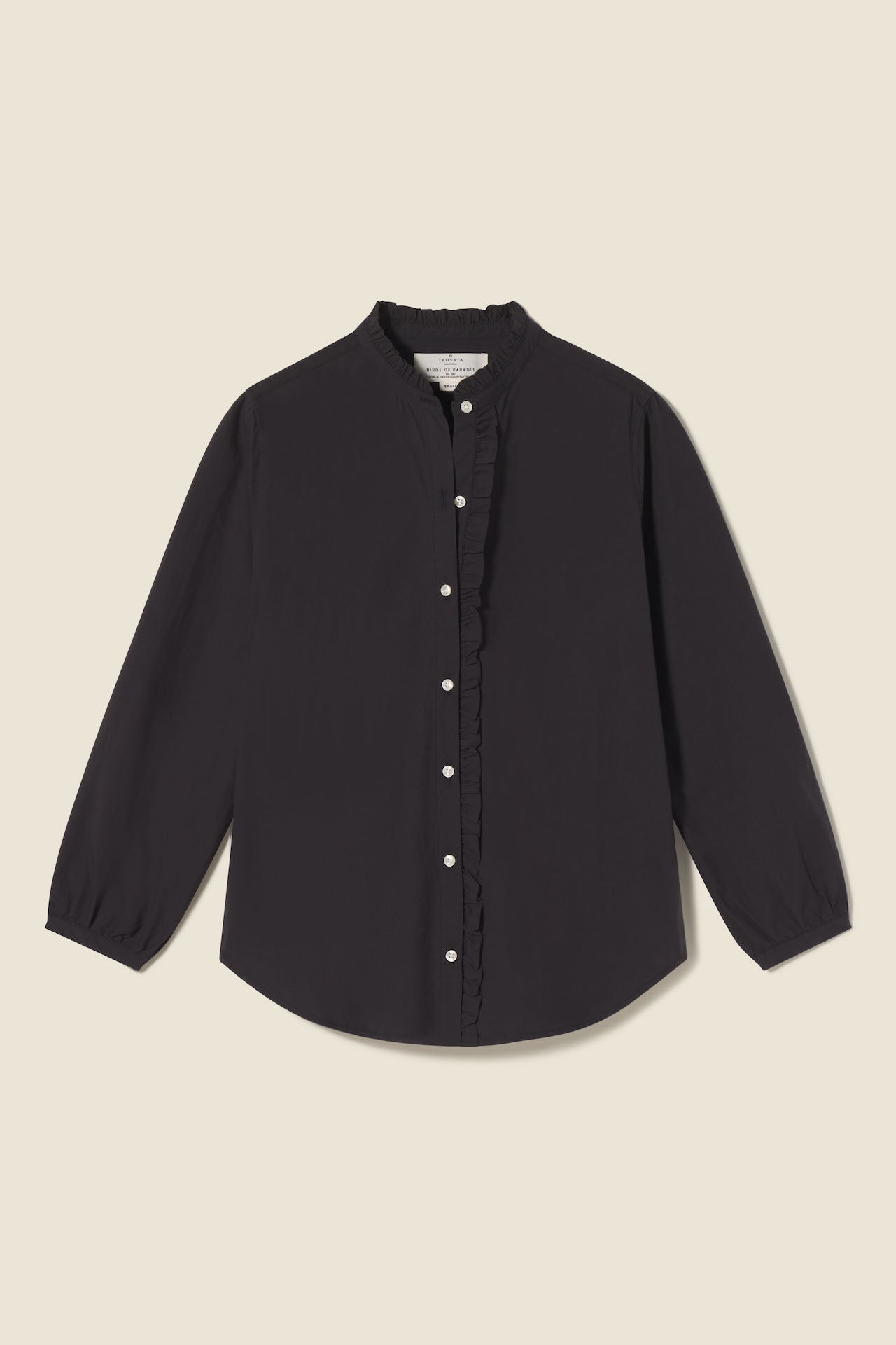 Helena Shirt Black Poplin