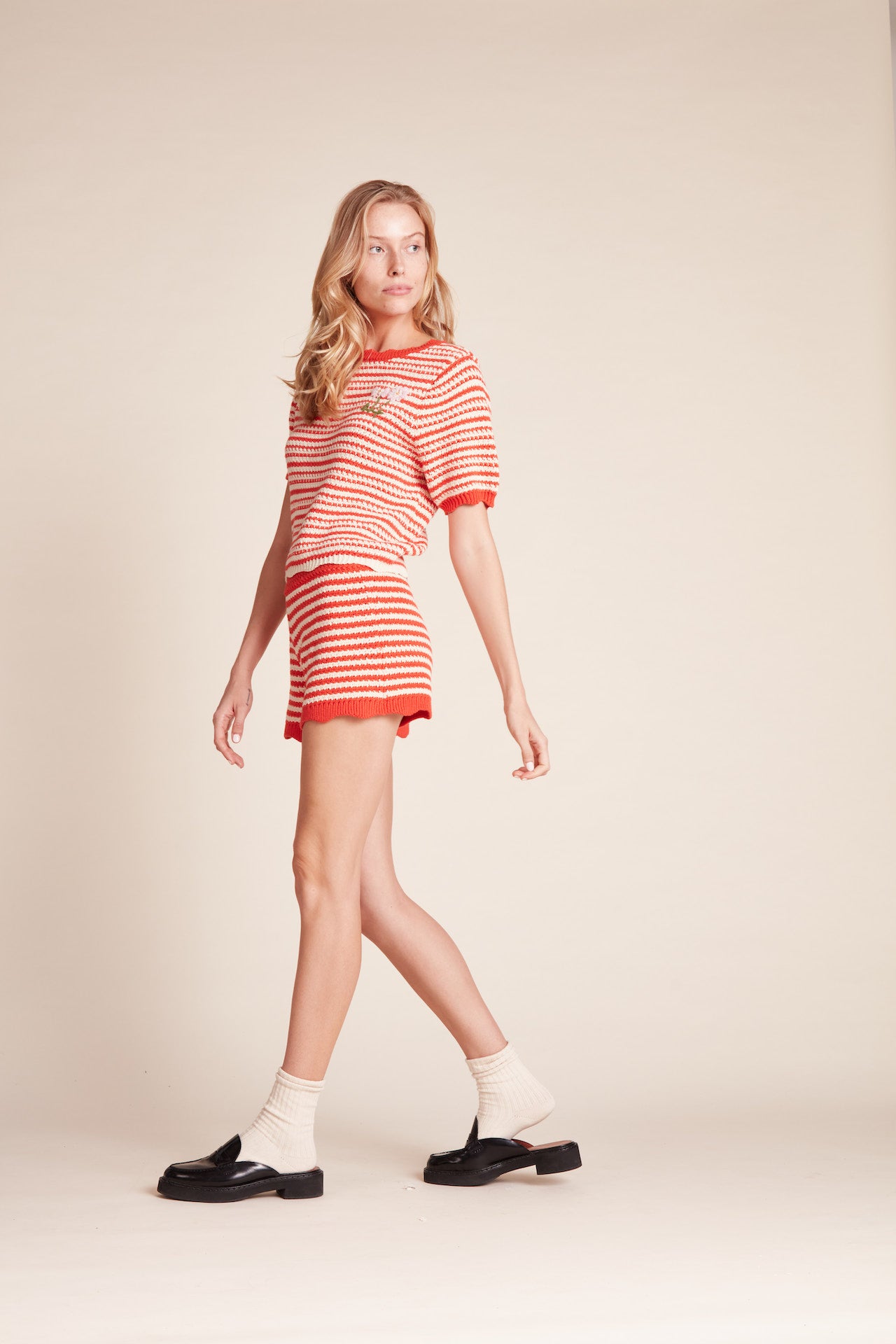 Jules Sweater T-Shirt Red Stripe