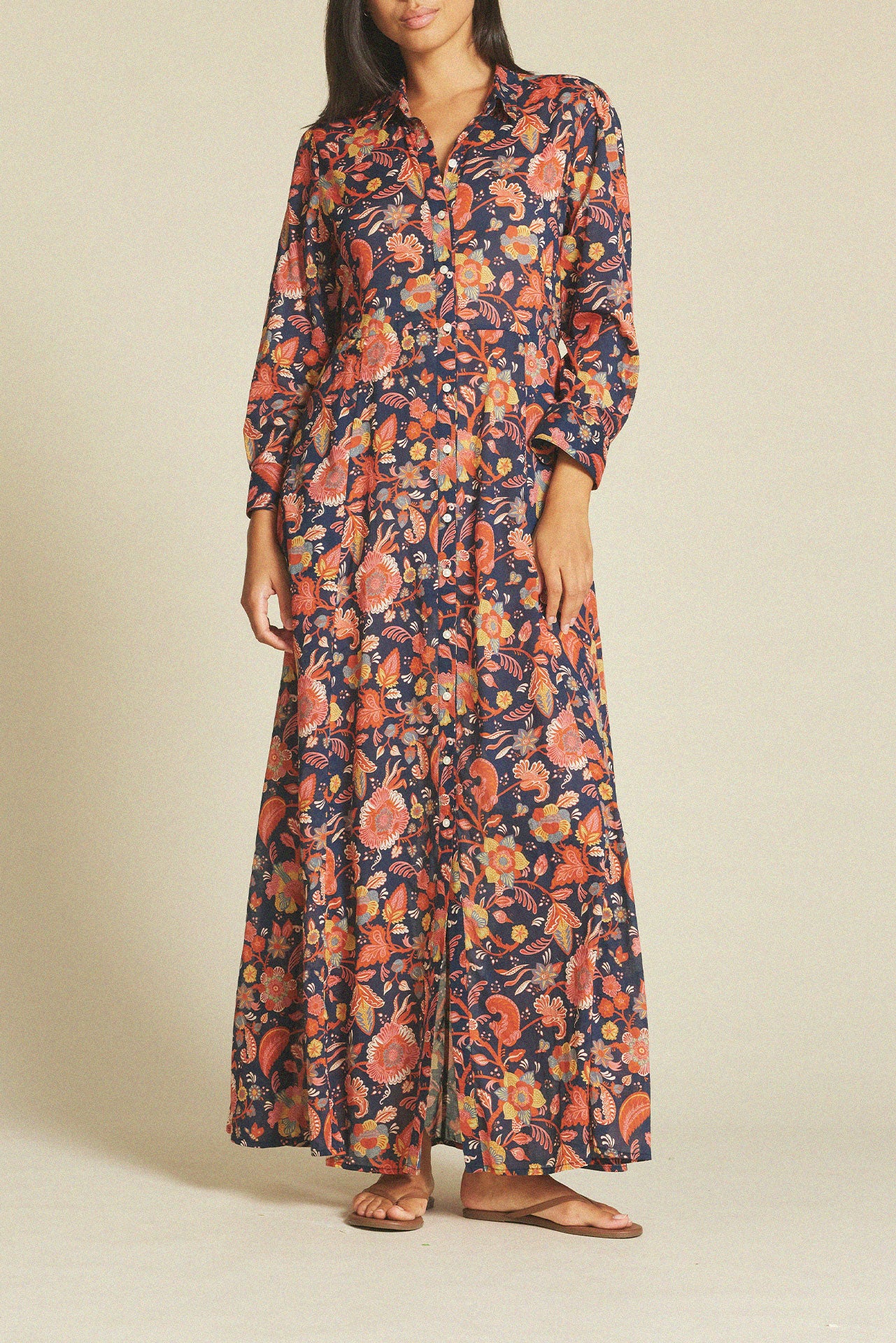 Eliot Dress Paisley Shore