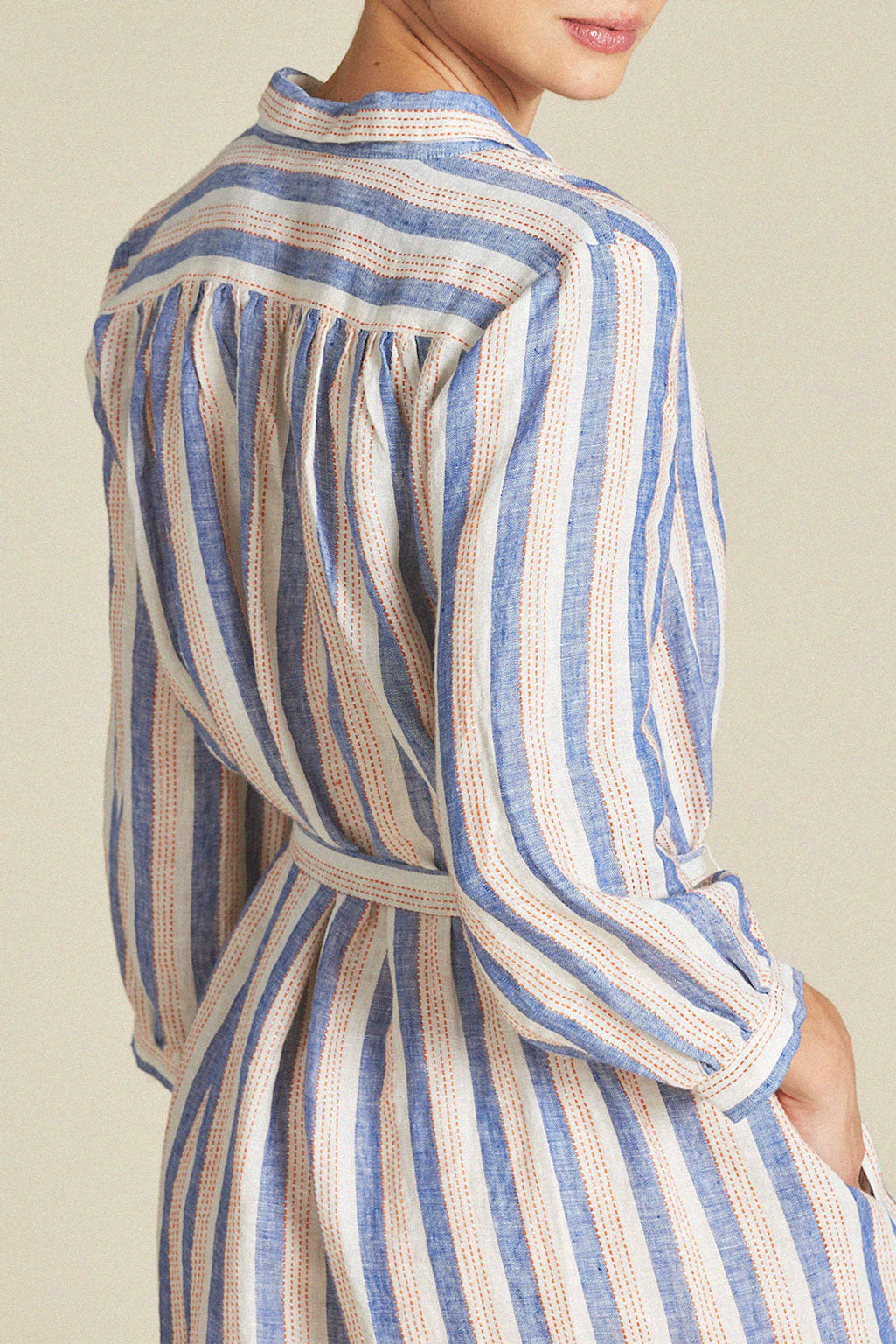 Joni Dress Azul Stripe