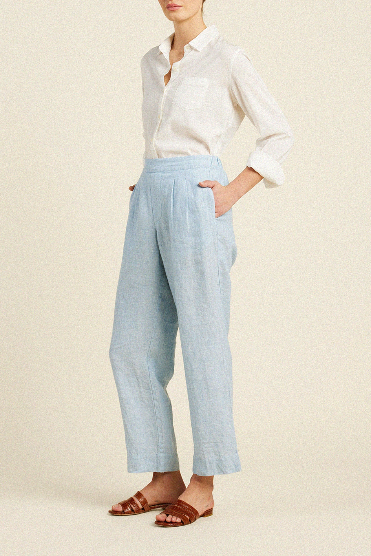 Leigh Pant Sky Linen