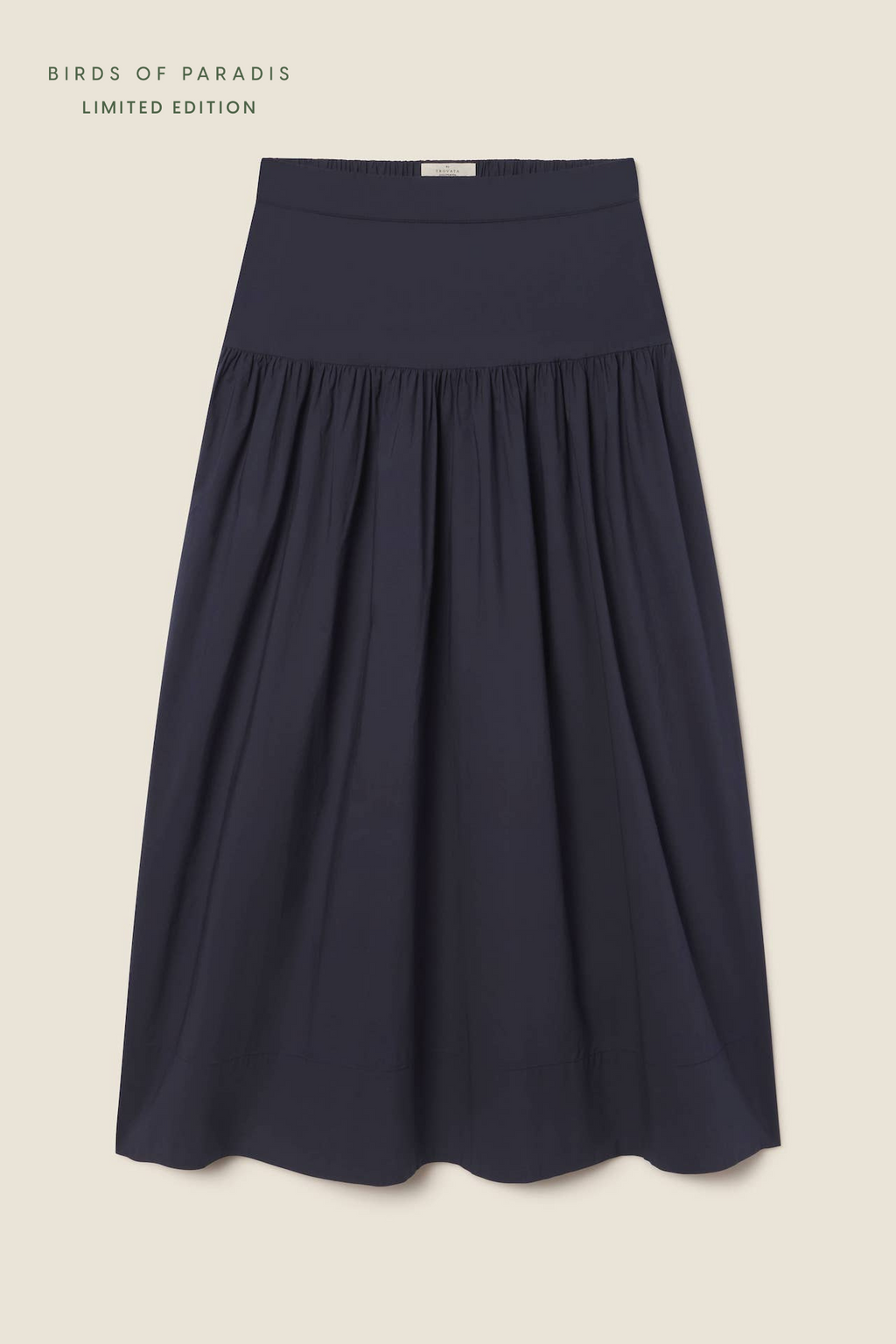 Lydia Skirt Navy Poplin