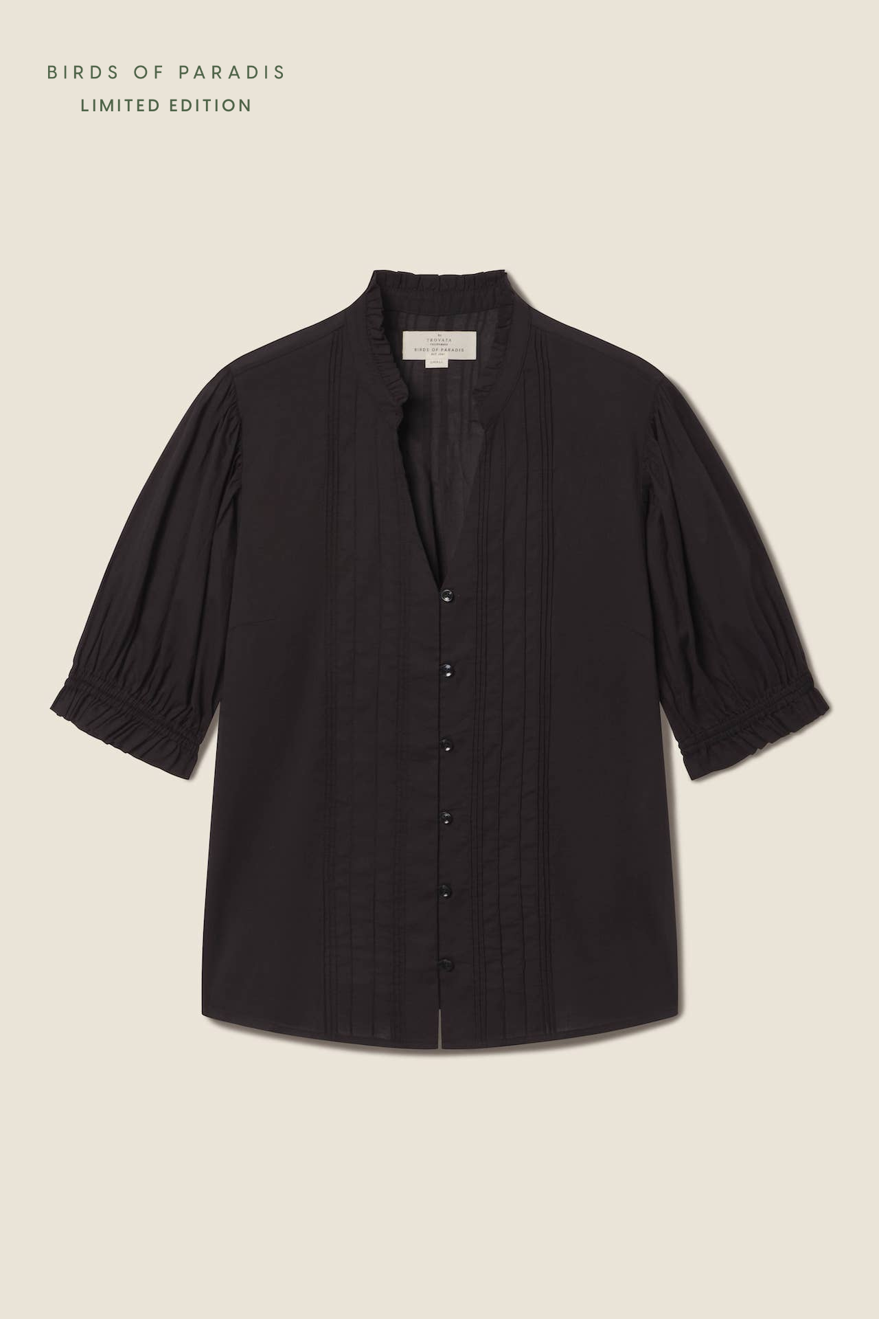 Eliza Blouse Black Voile