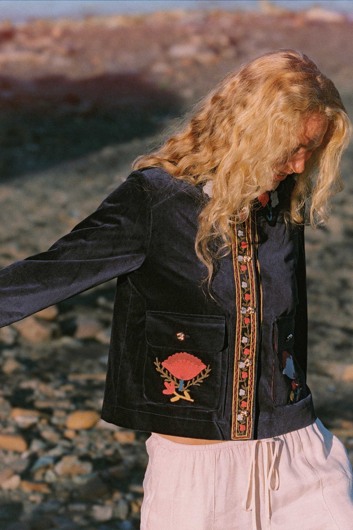 Trovata Atlas jacket in Dark Sapphire, cotton — view 2