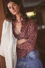 Lilly Blouse Cardinal Ditsy
