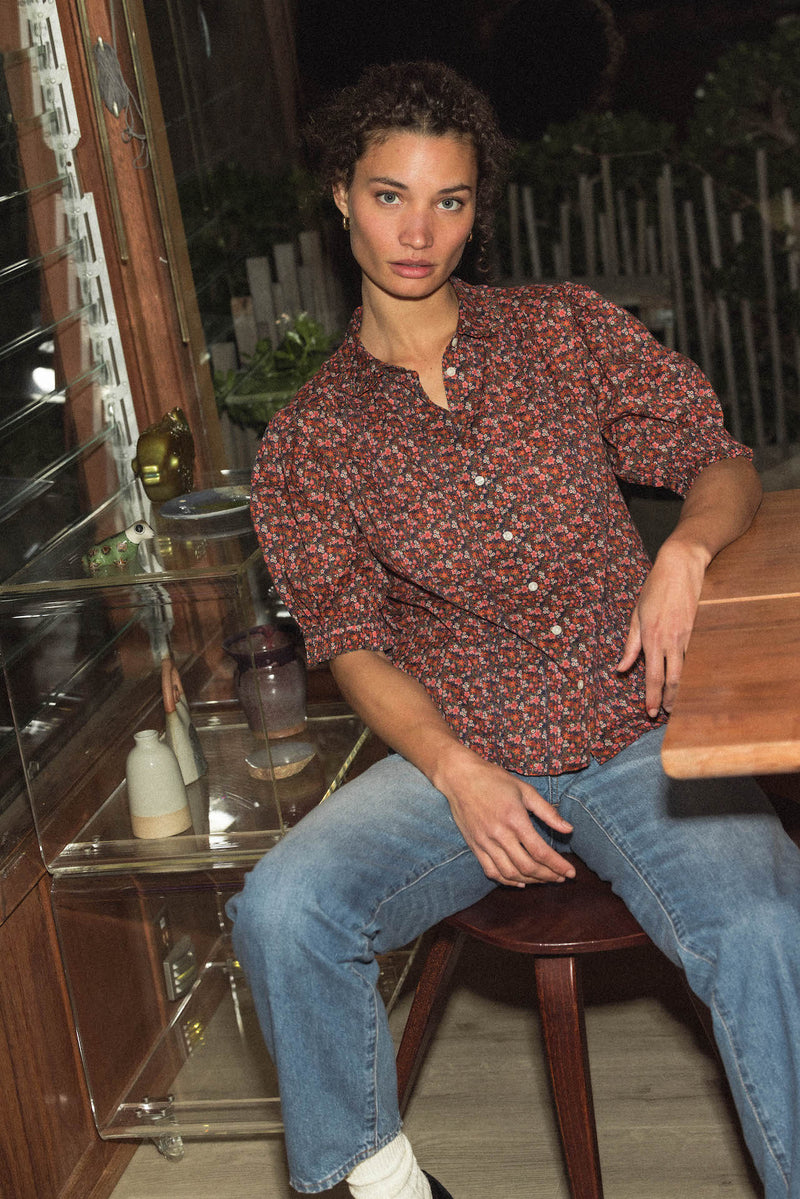 Gemma Blouse Cardinal Ditsy