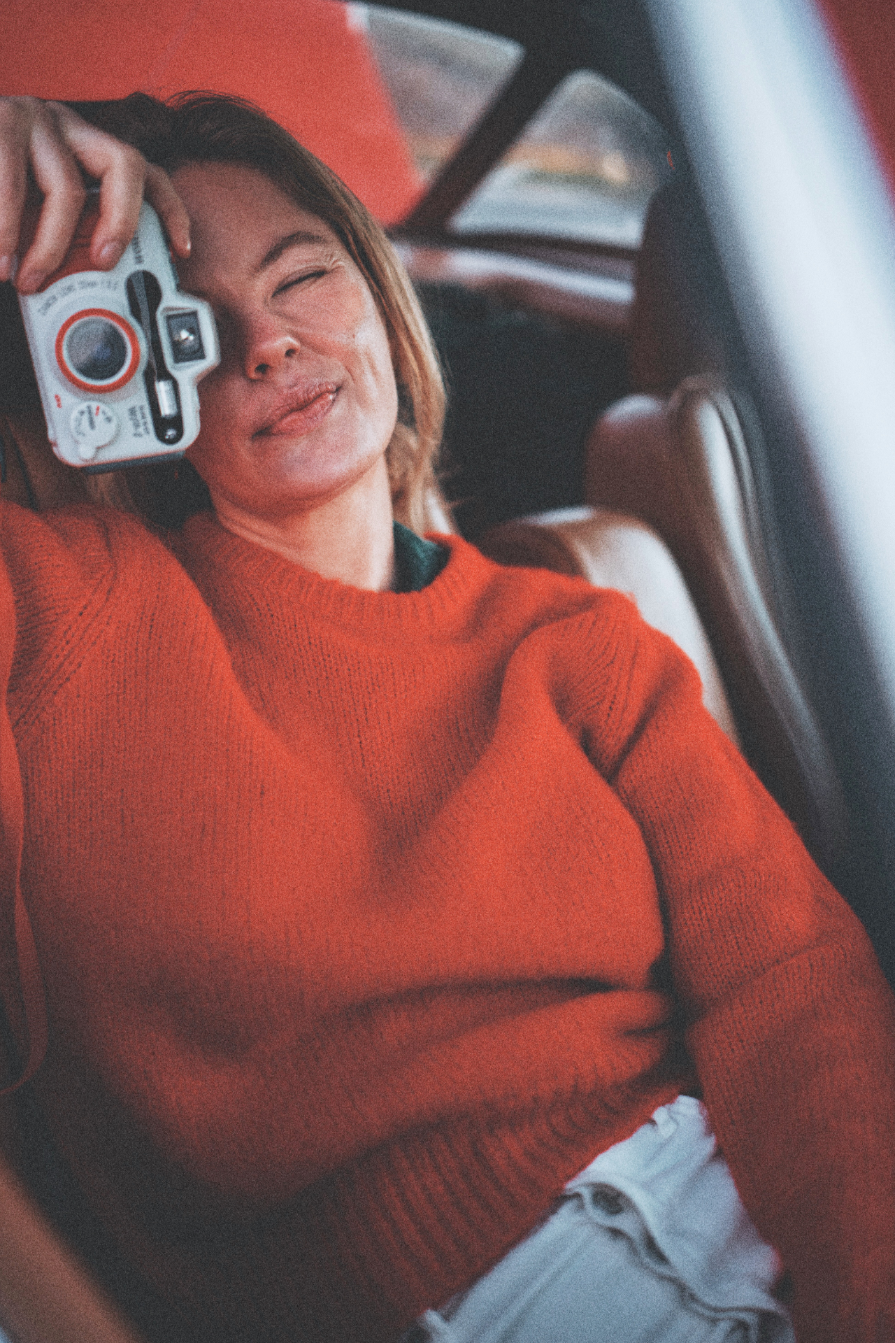 Trovata Cleo sweater in Red, alpaca-wool blend — view 2