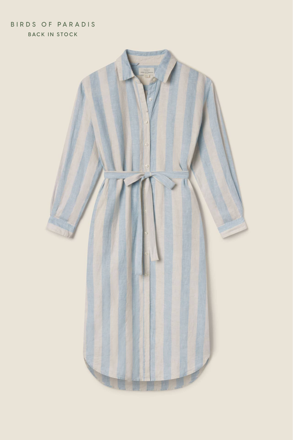 Catalina ShirtDress | Seaside Stripe | M | Birds of Paradis by Trovata
