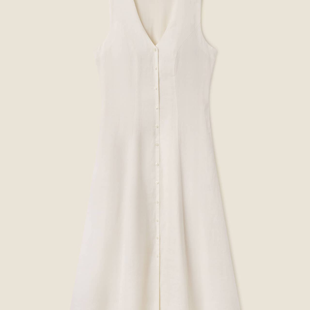 Eleonore Dress | Ivory Linen | XS | Birds of Paradis by Trovata