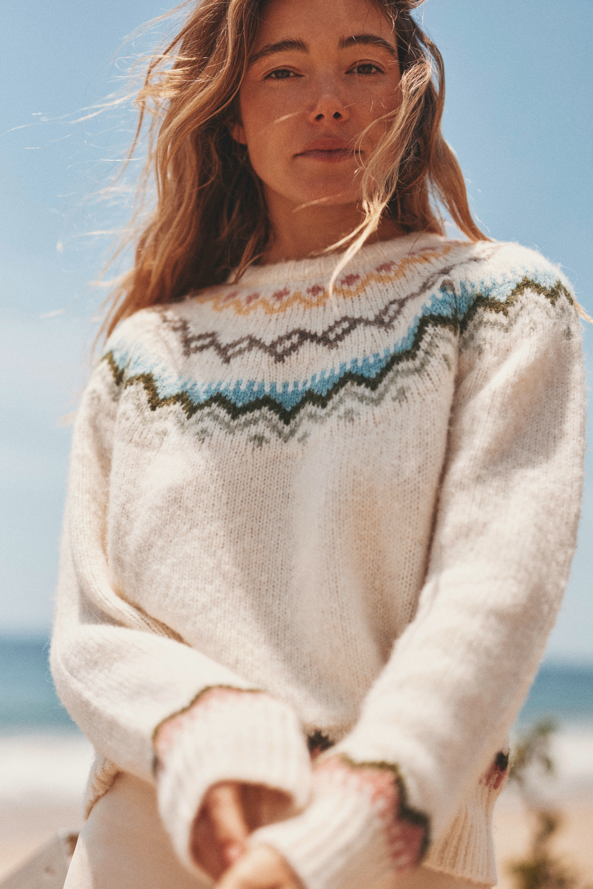 Trovata Anouk sweater in AW Fairisle, alpaca-wool blend — view 2