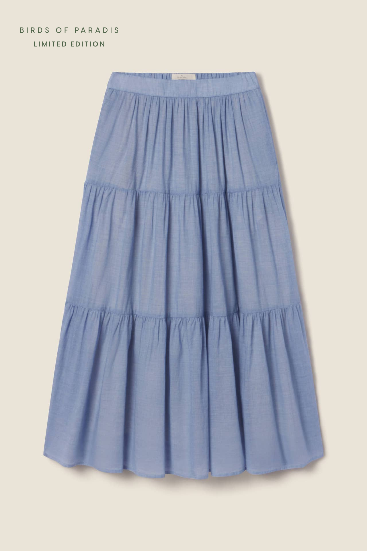 Makena Skirt Blue Houndstooth
