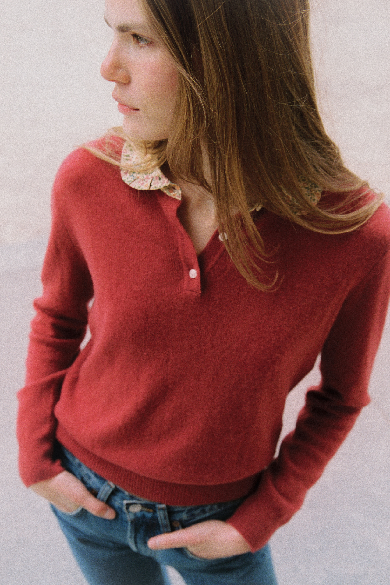 Clementine Sweater Pink/Red