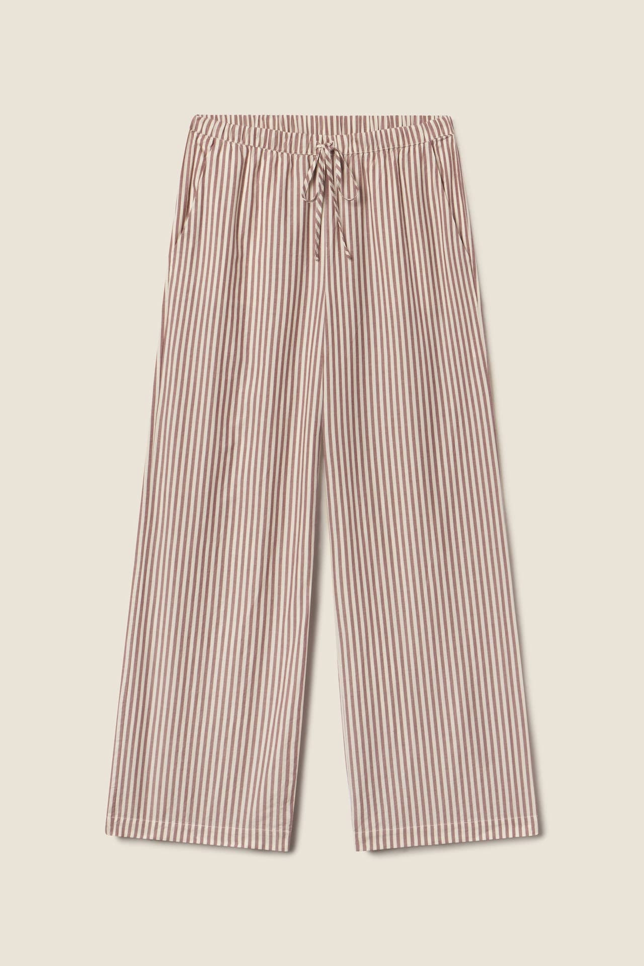 Vera Pant Burgundy Stripe