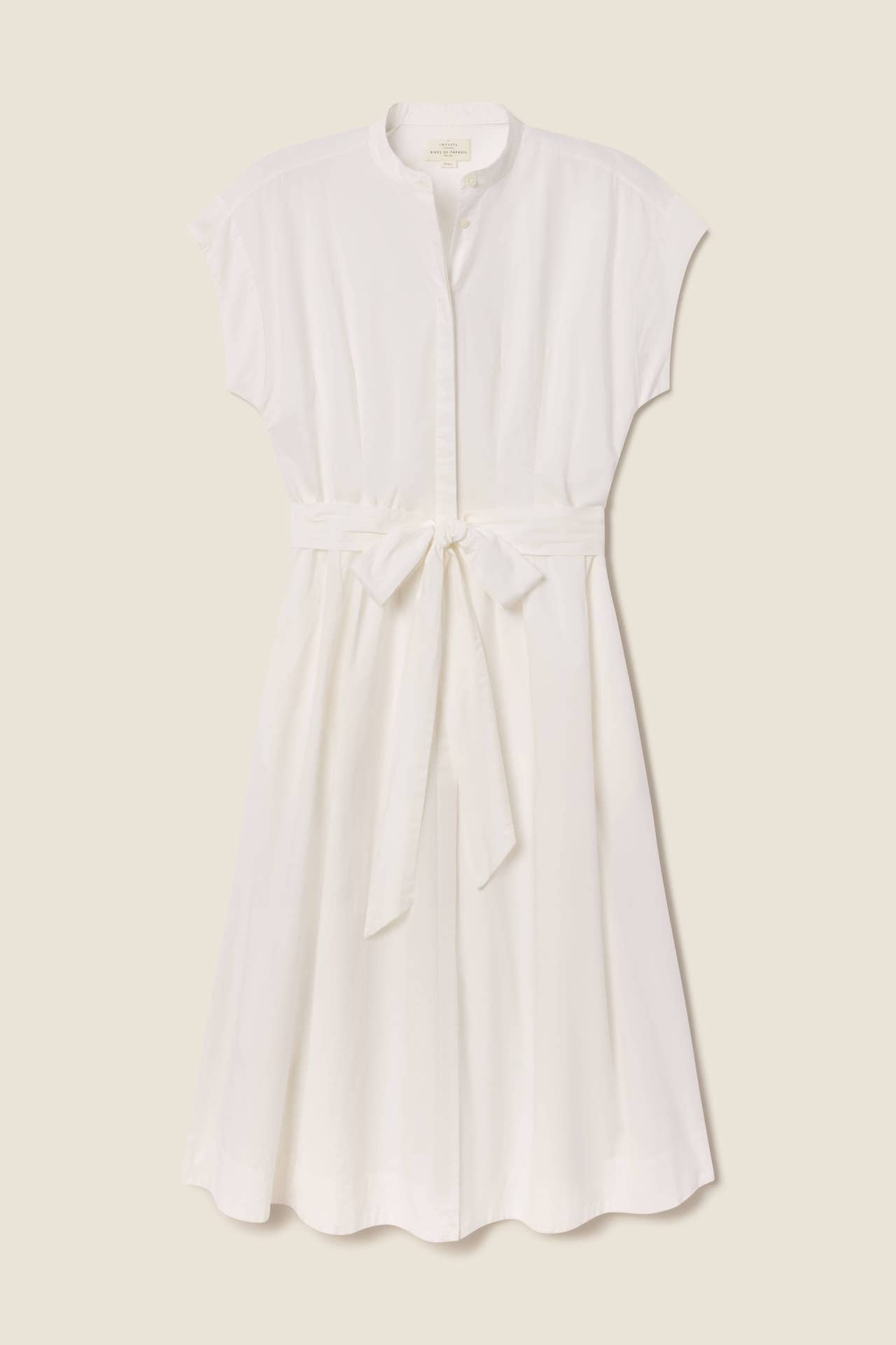 James Dress White Poplin