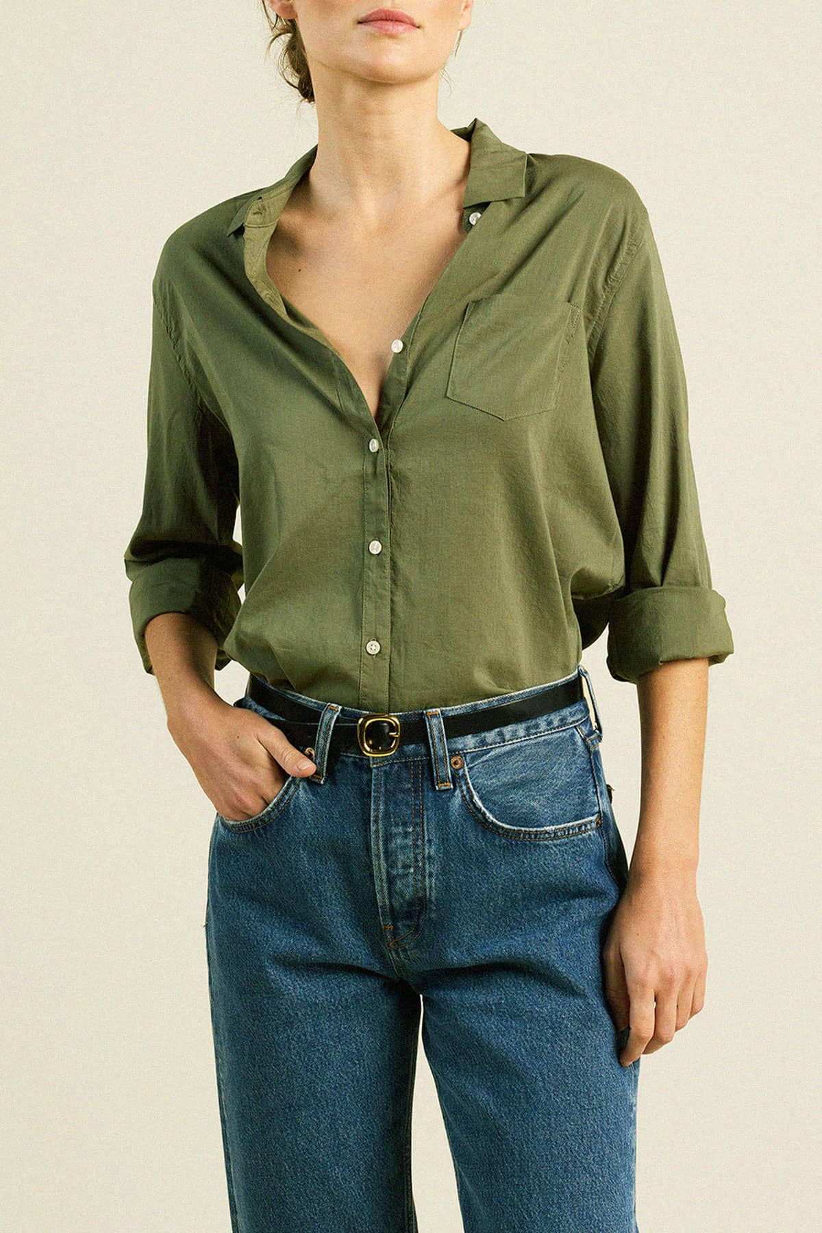 Grace Classic Shirt Olive