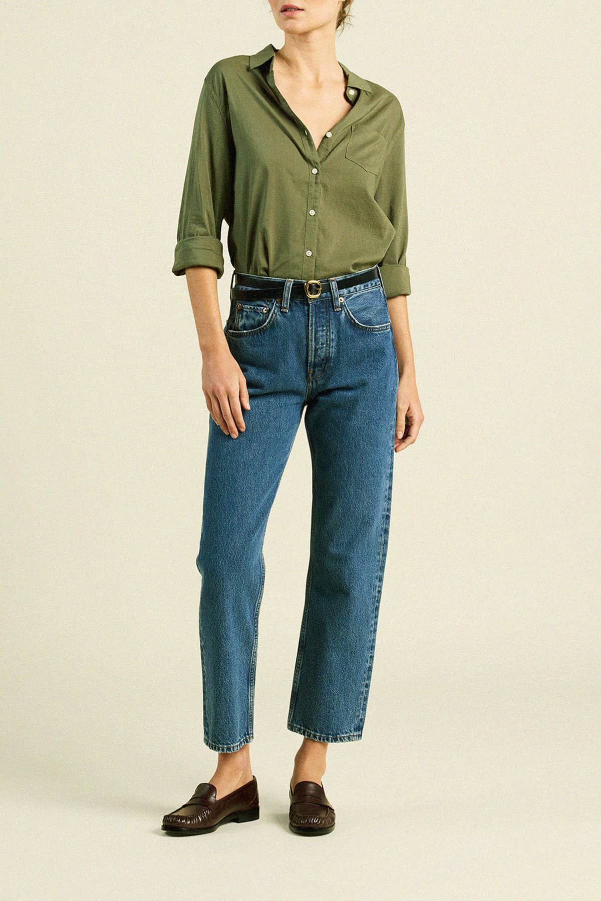 Grace Classic Shirt Olive