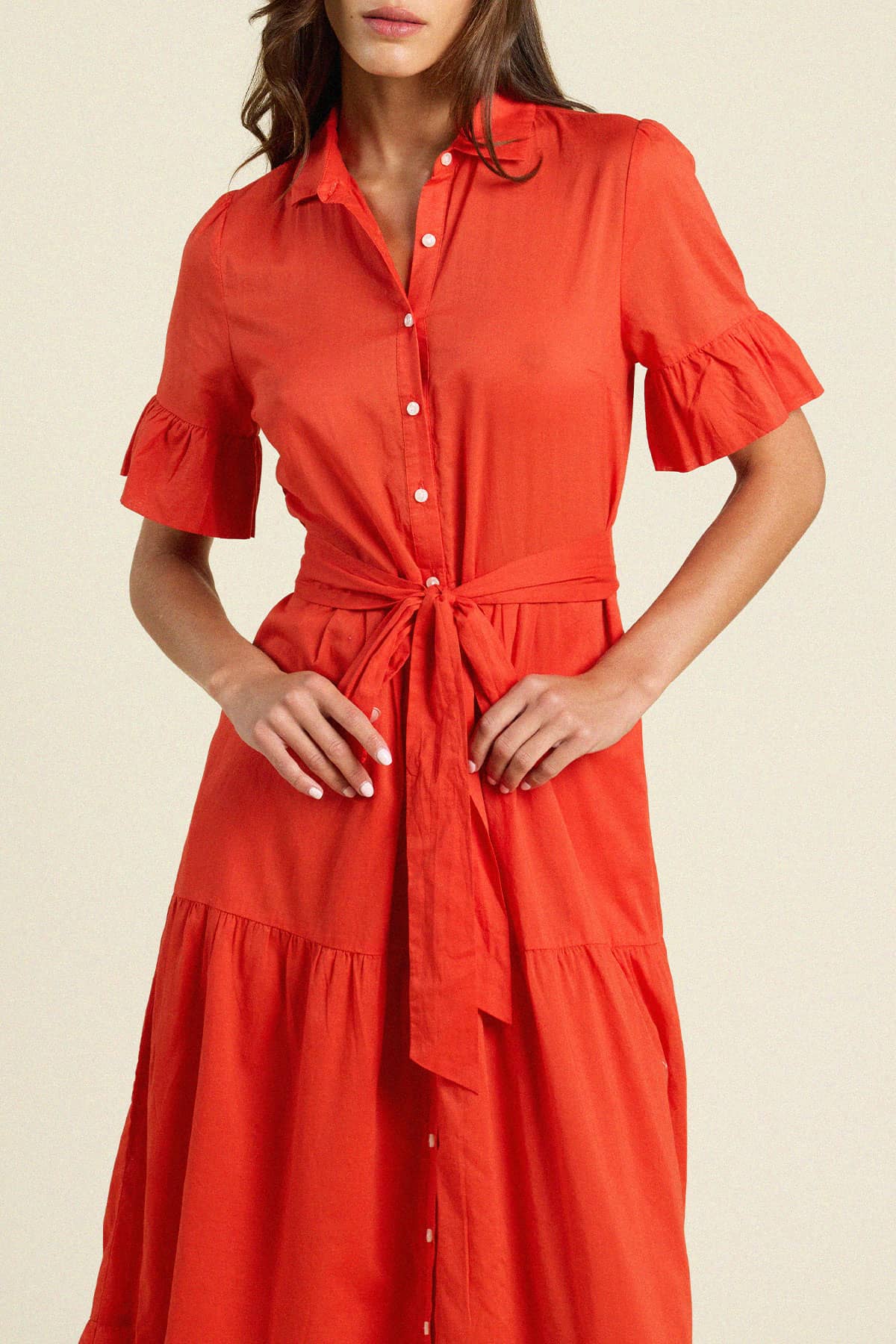 Martine Dress Tomato Voile