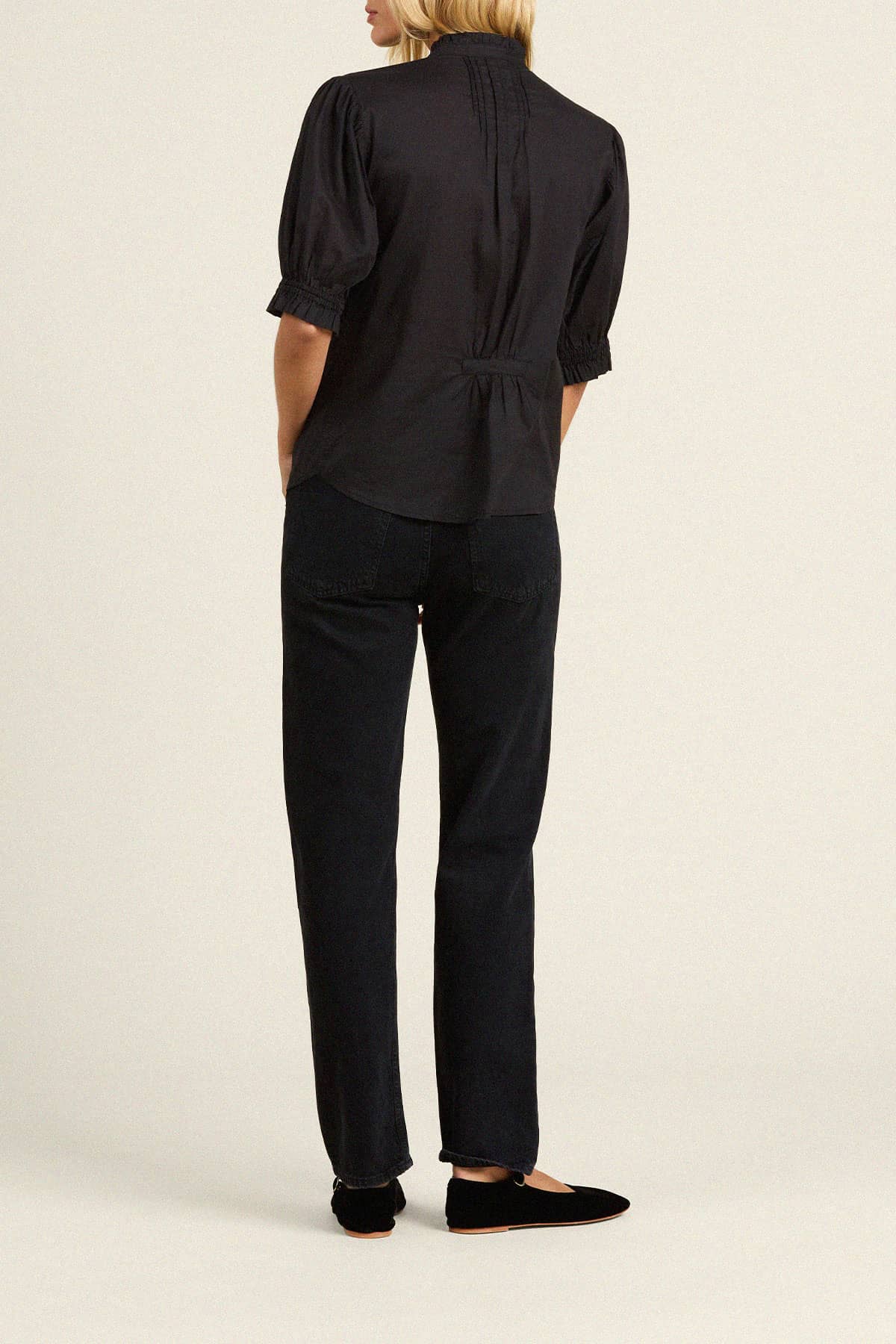 Eliza Blouse Black Voile