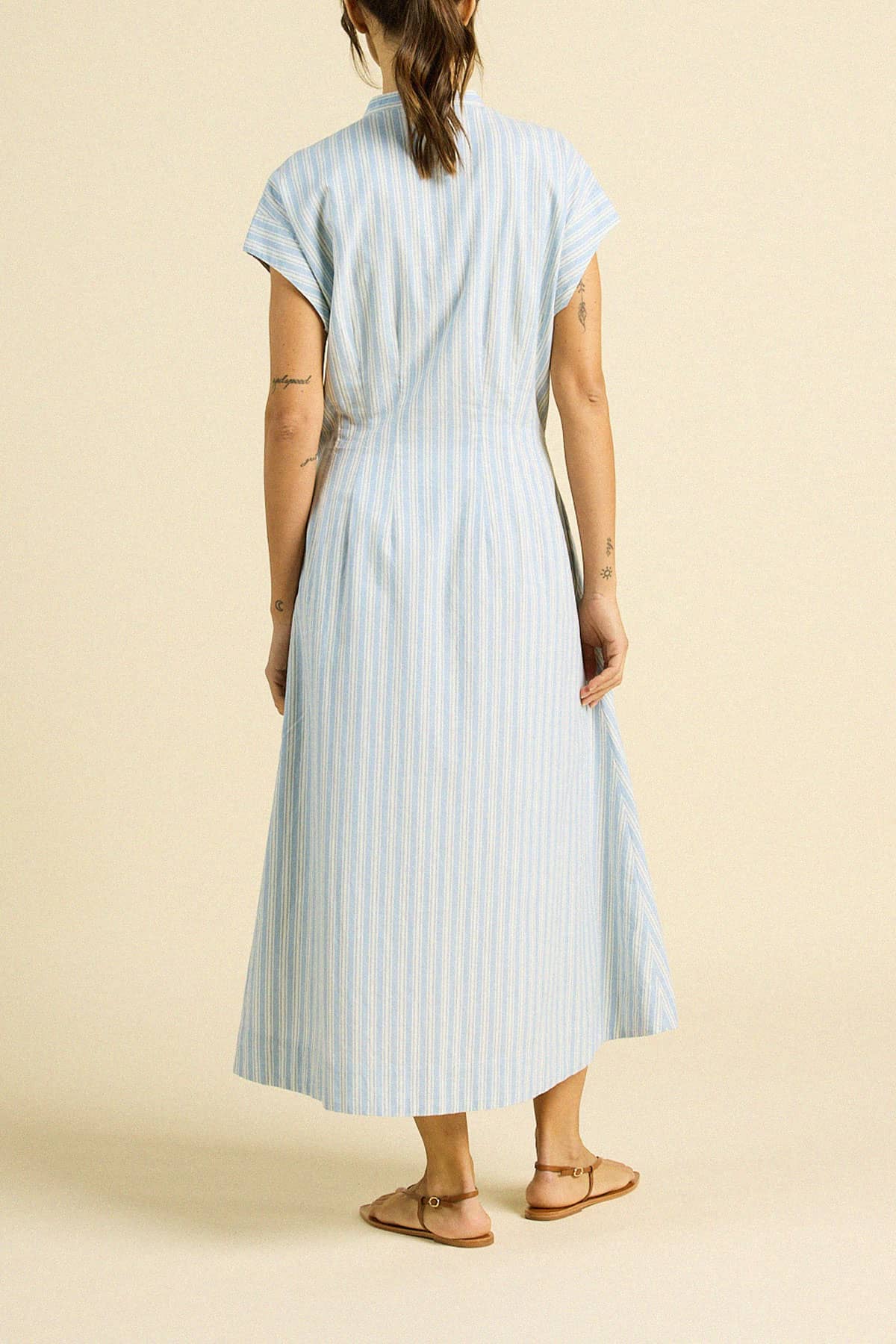 James Dress Blue Oxford Stripe