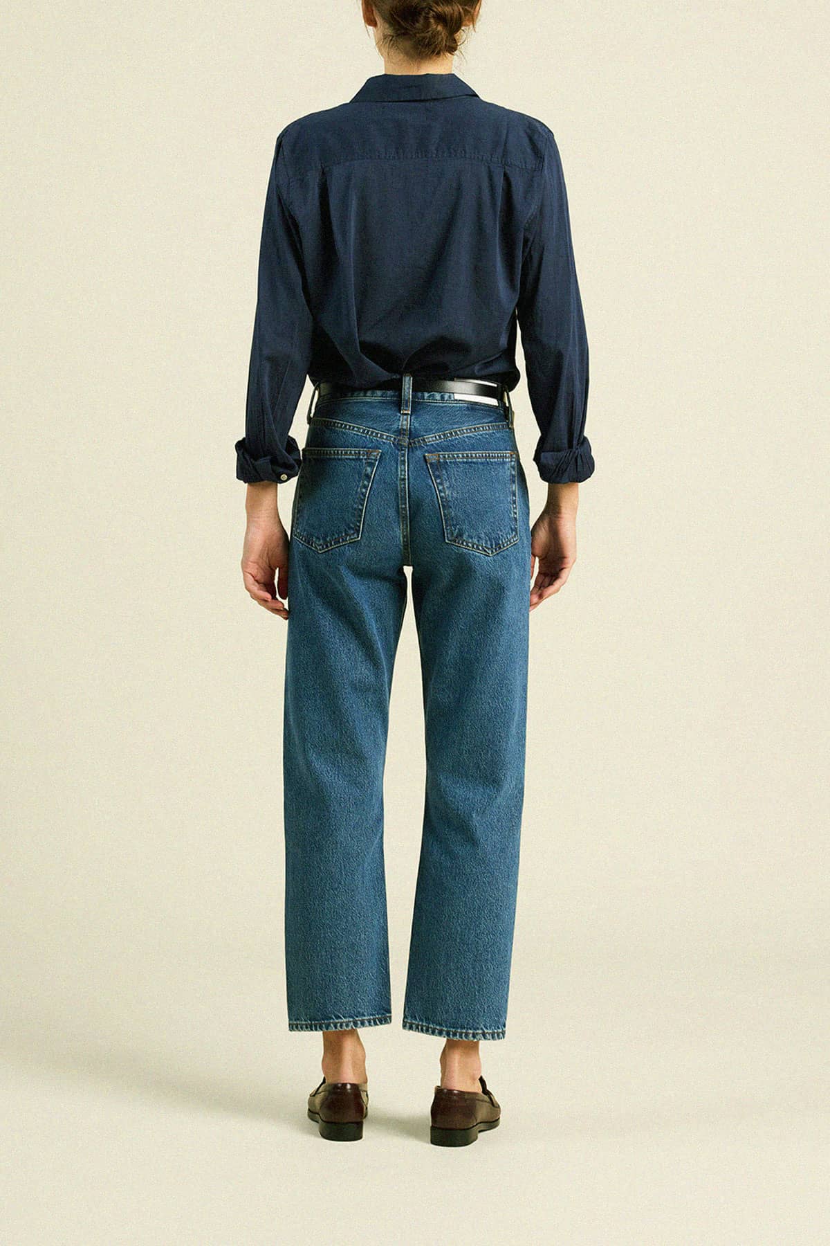 Grace Classic Shirt Navy