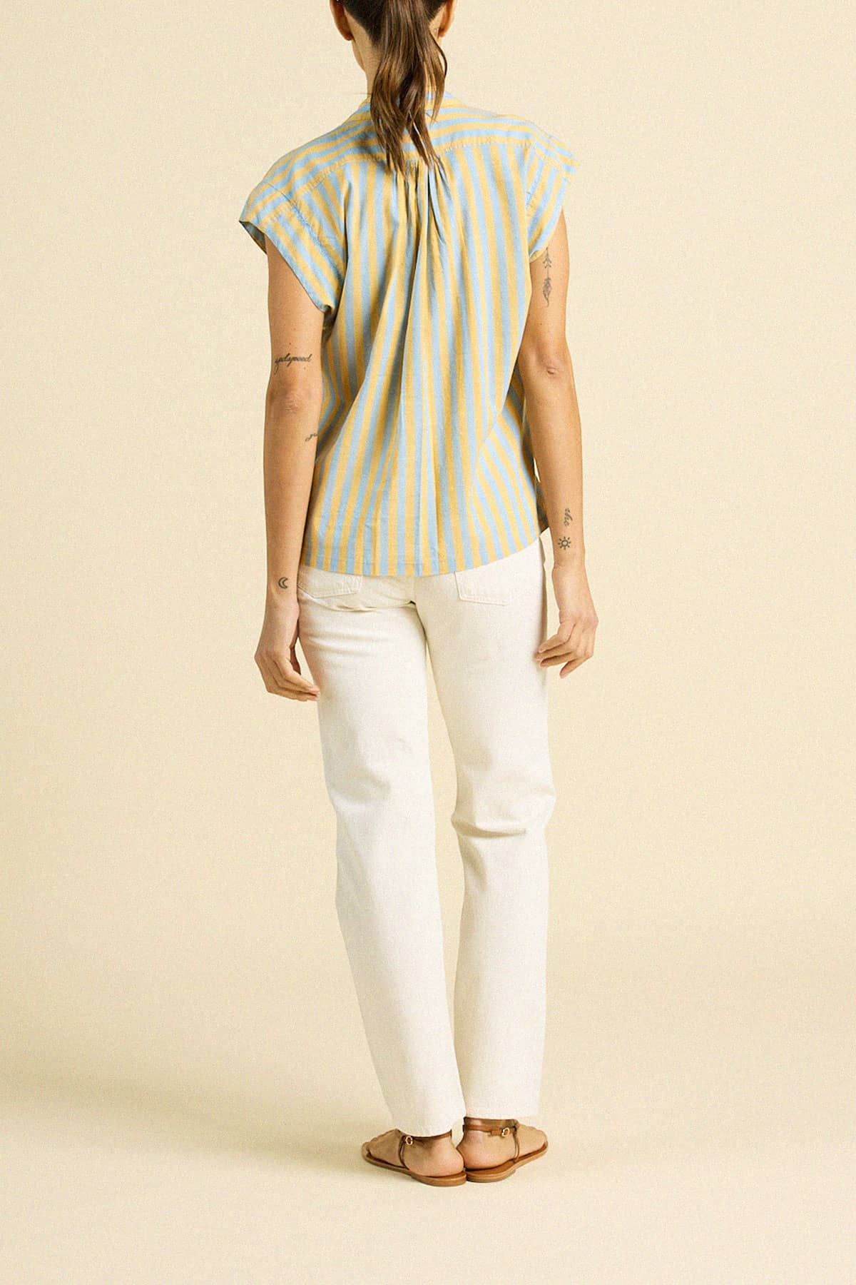 Della Shirt Golden Hour Stripe