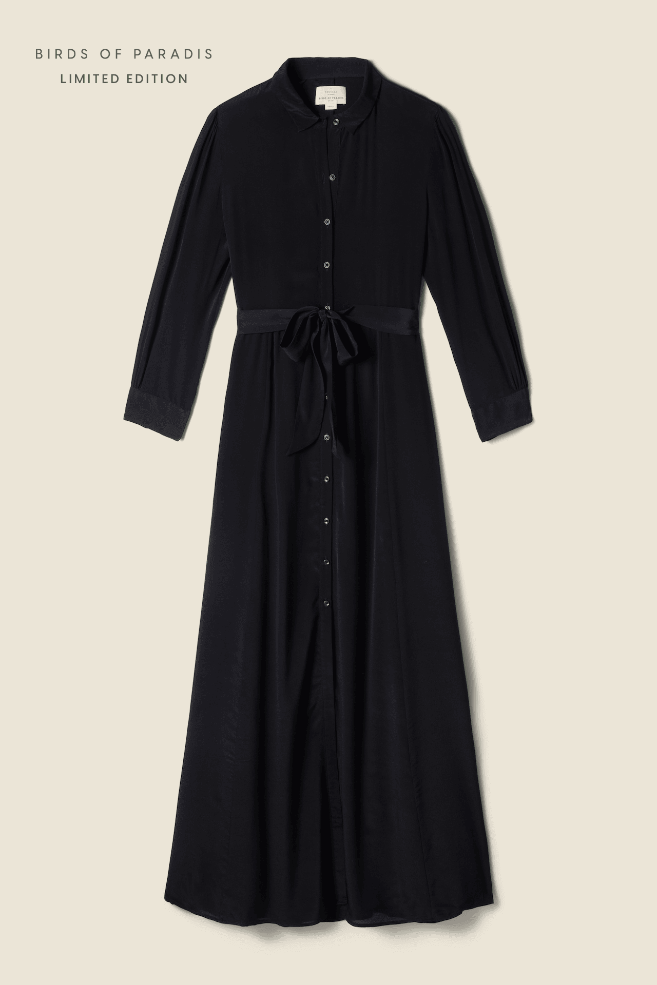 Eliot Dress Black Viscose Silk