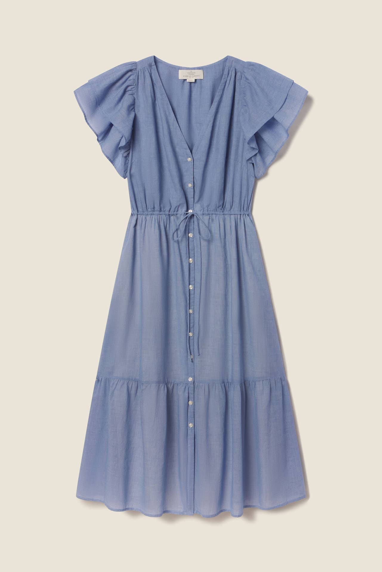 Kristine Dress Blue Houndstooth
