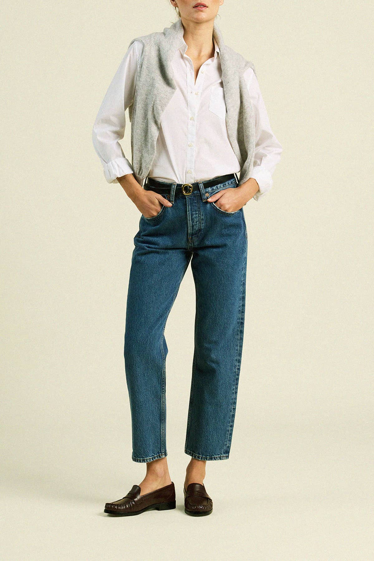 Grace Classic Shirt White Poplin