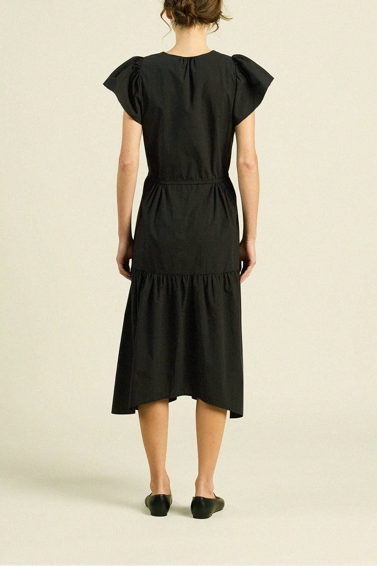 Kristi Dress Black Poplin