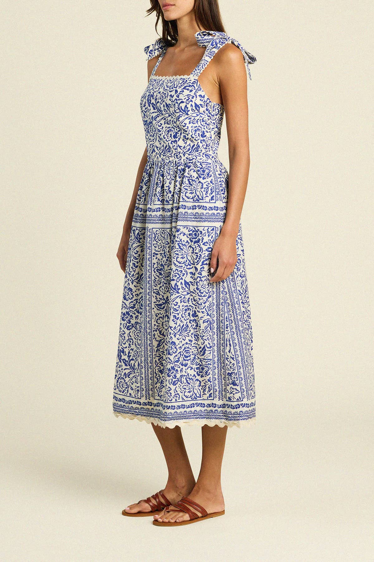 Alessia Dress Hydra Border