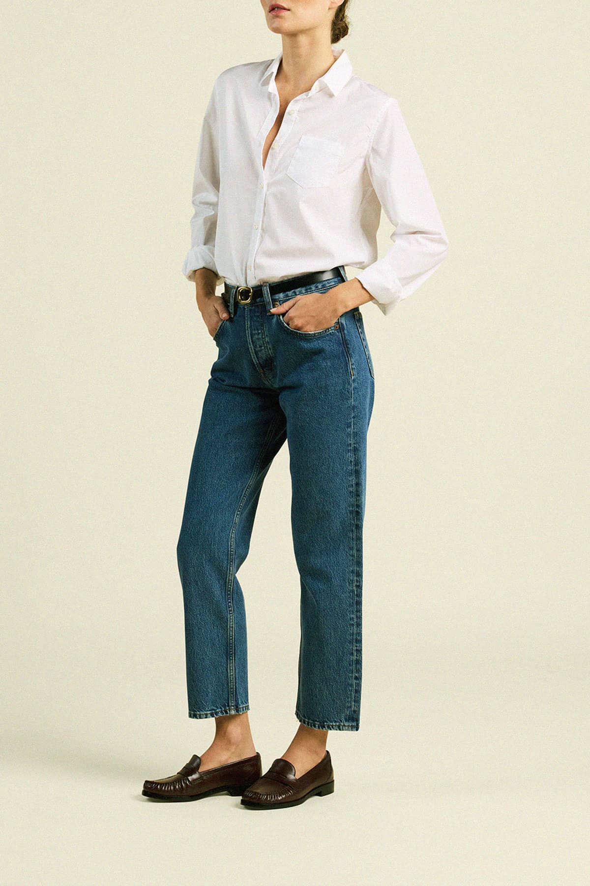 Grace Classic Shirt White Poplin