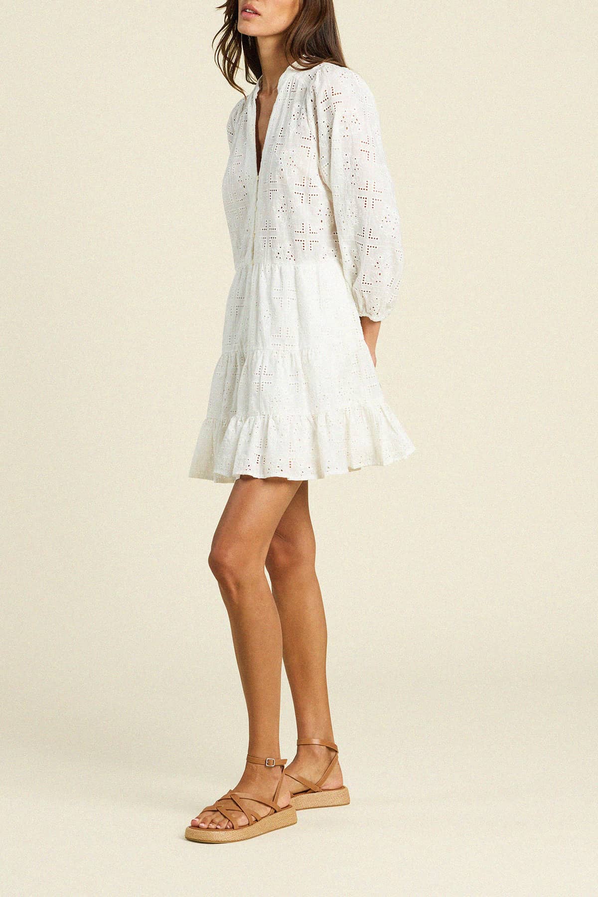 Celeste Dress Handkerchief Eyelet