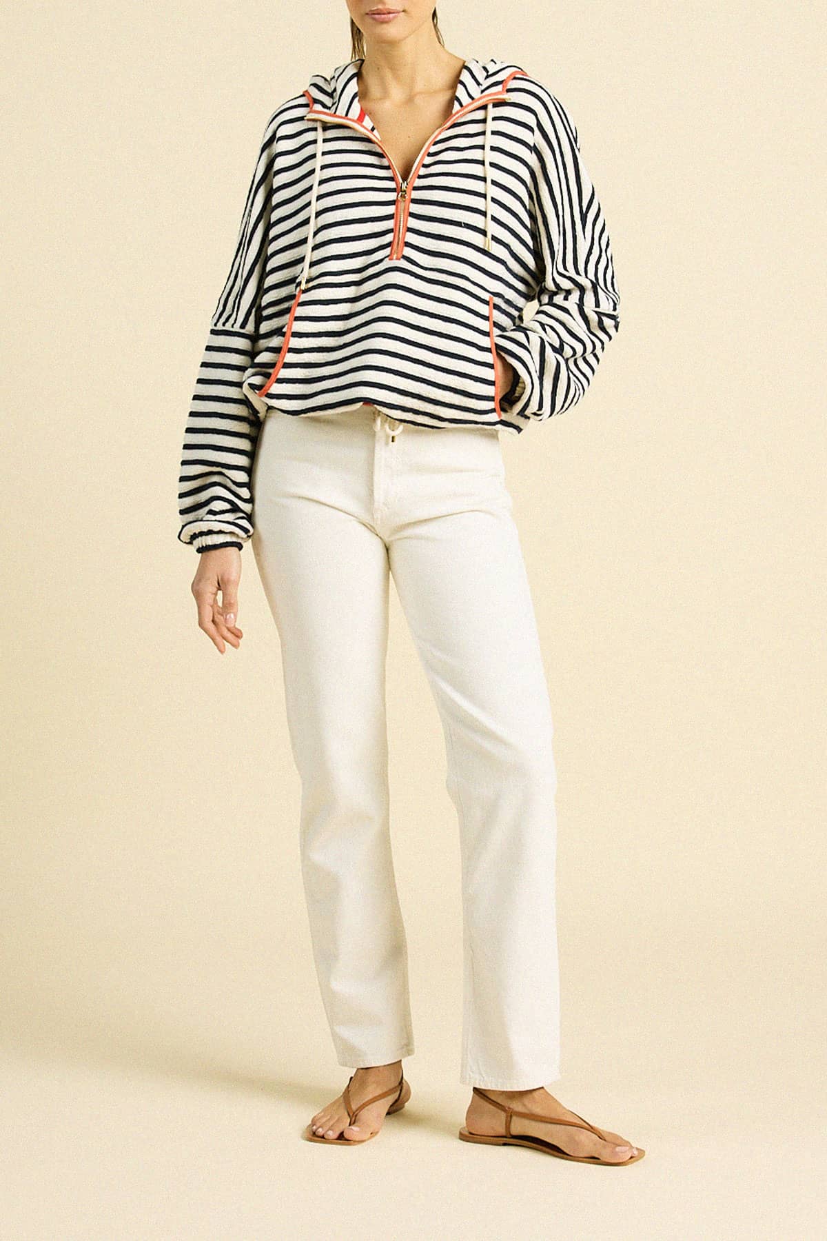 Andi Windbreaker Navy Stripe