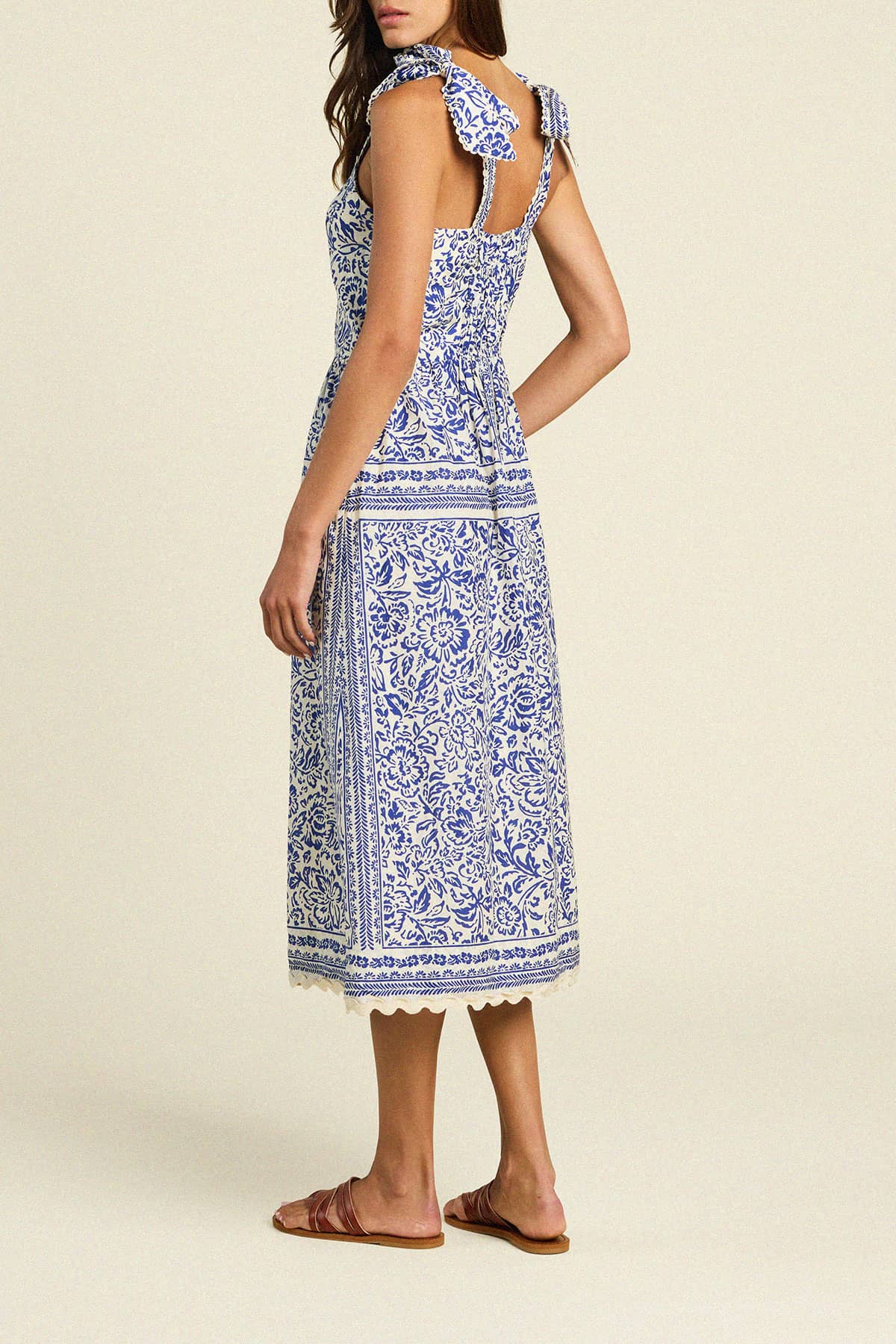 Alessia Dress Hydra Border