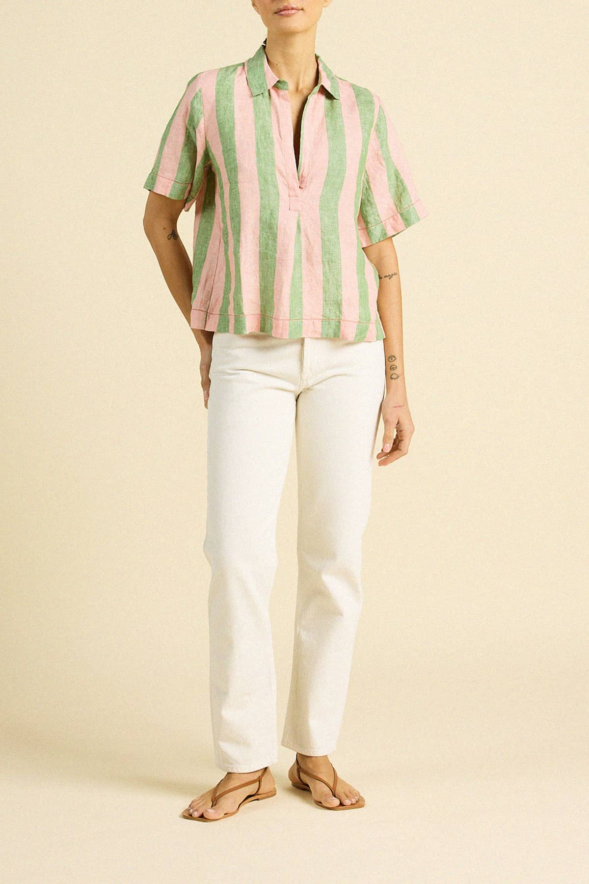 Cora Shirt Watermelon Stripe