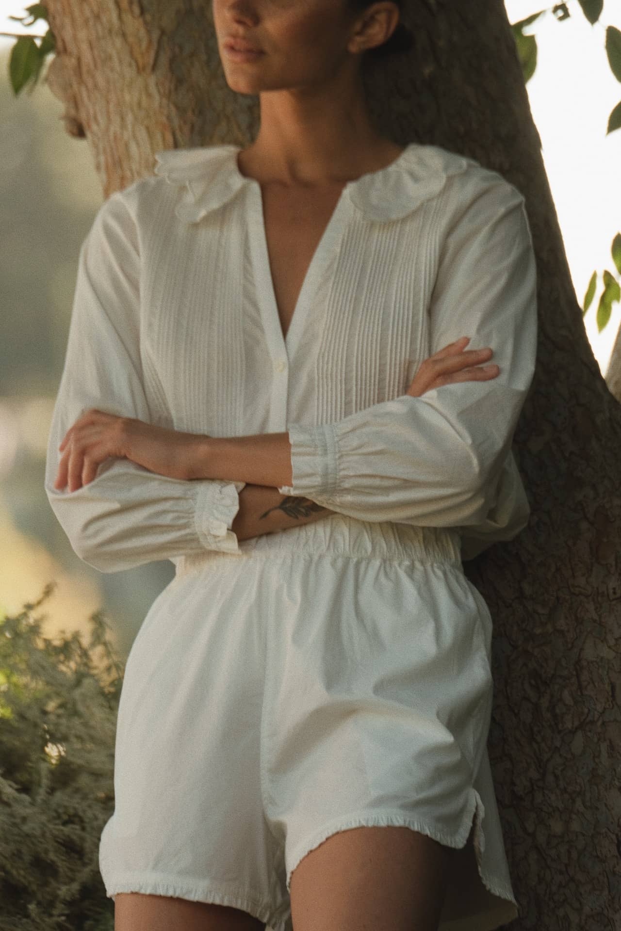 Francine Blouse White Poplin