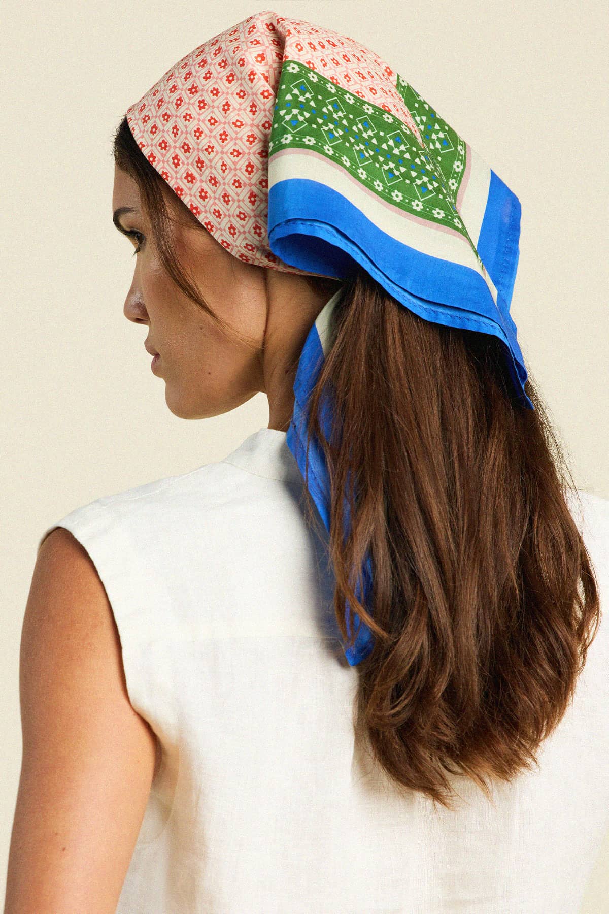 Charlotte Scarf Santorini Border
