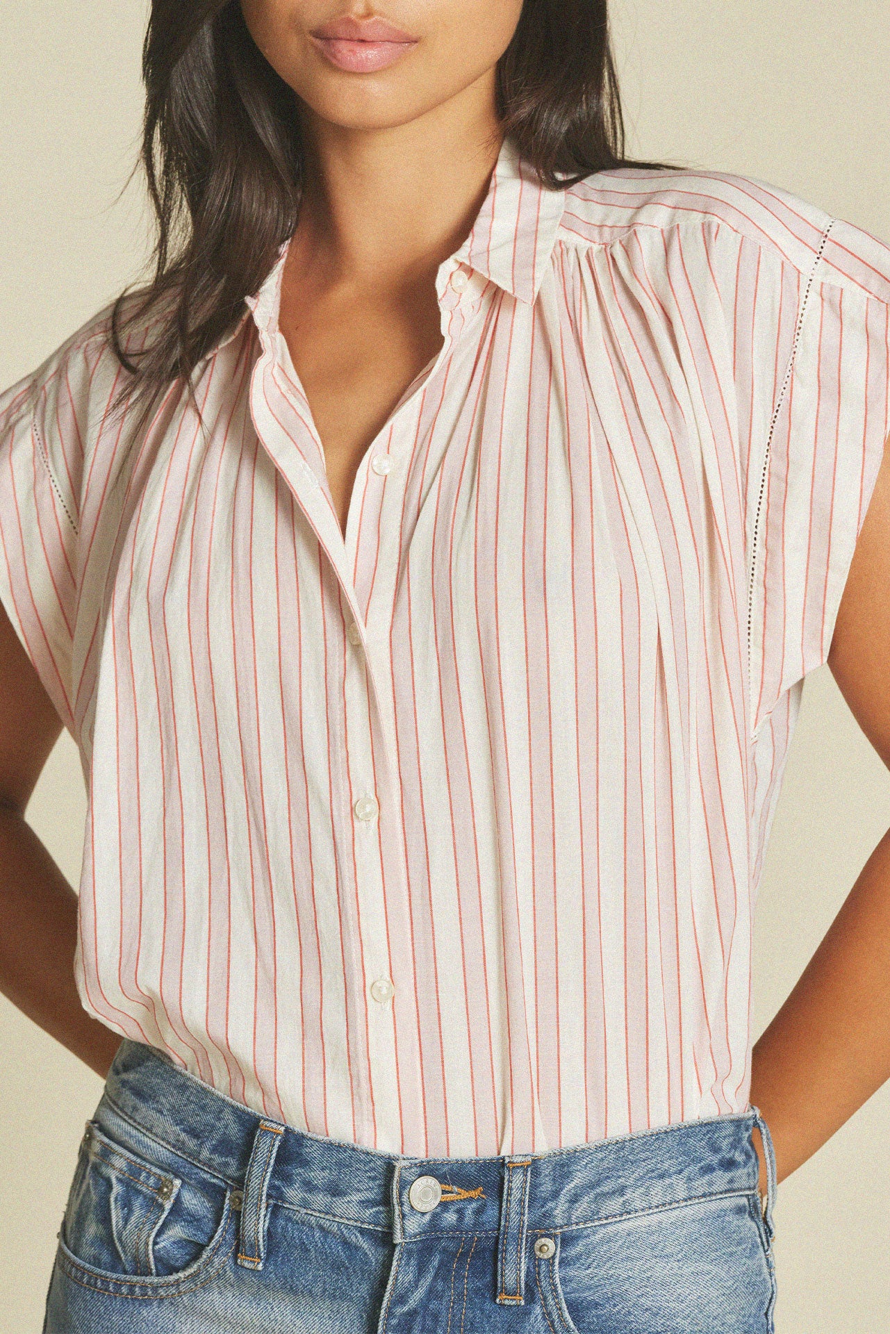 Della Shirt Cameo Stripe