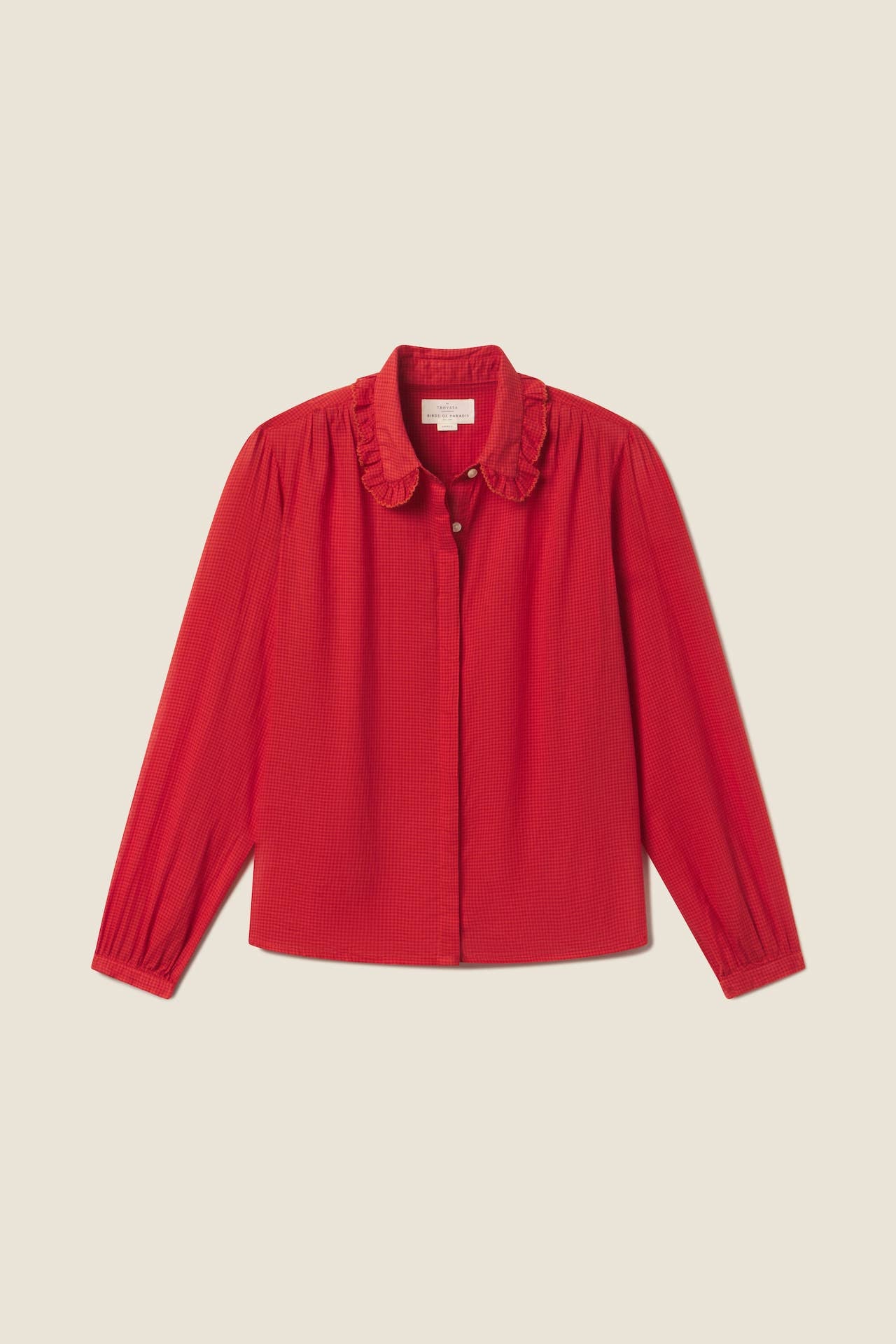 Kinsley Blouse Crimson Check