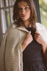 Savannah Cardigan Antique White