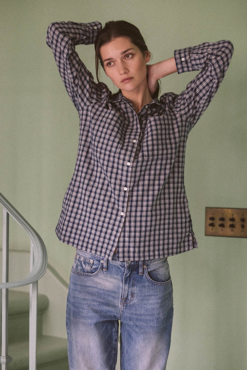 India Shirt Jacket Armada Plaid