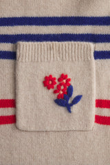 Oksana Sweater Red/Blue Stripe
