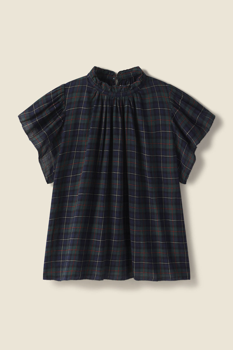 Carla Blouse Coachman Plaid