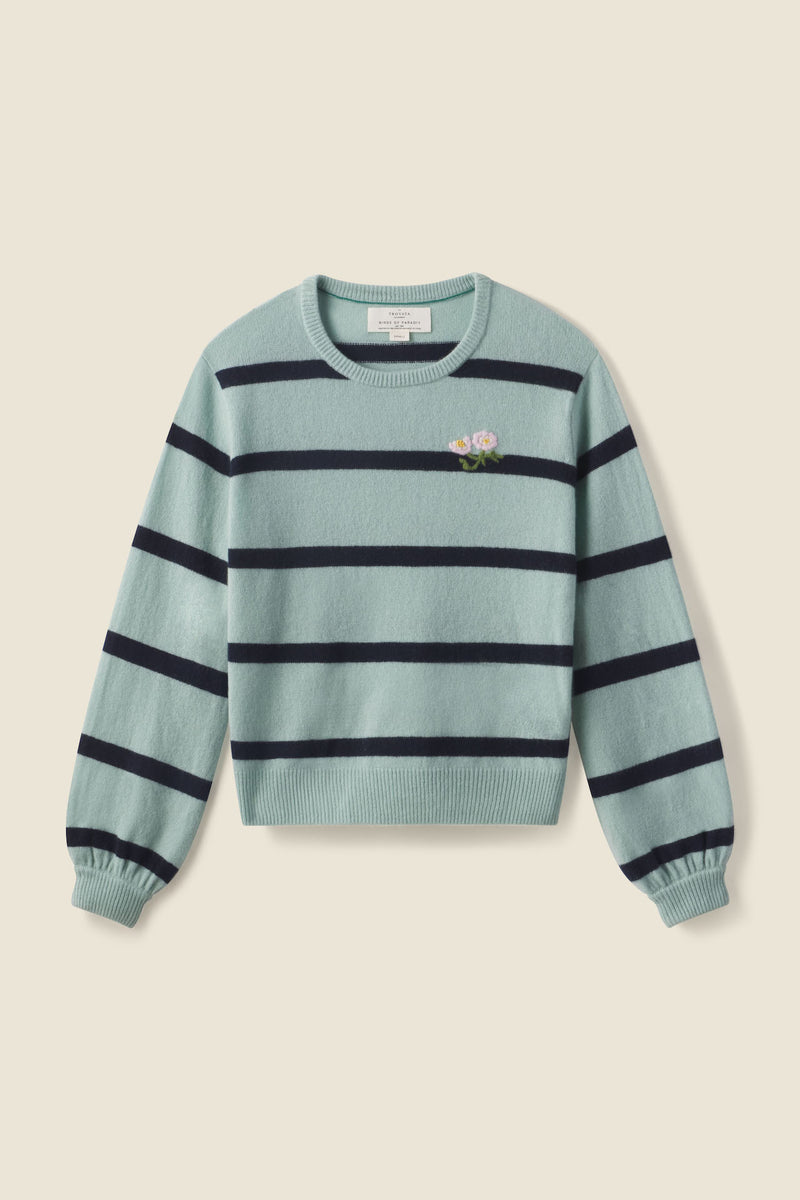 Simple Stripe V-Neck Pullover