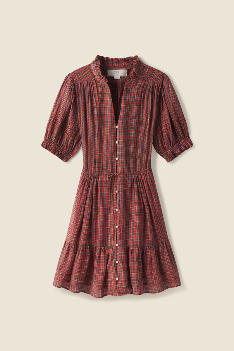 Yulia Dress Redford Plaid